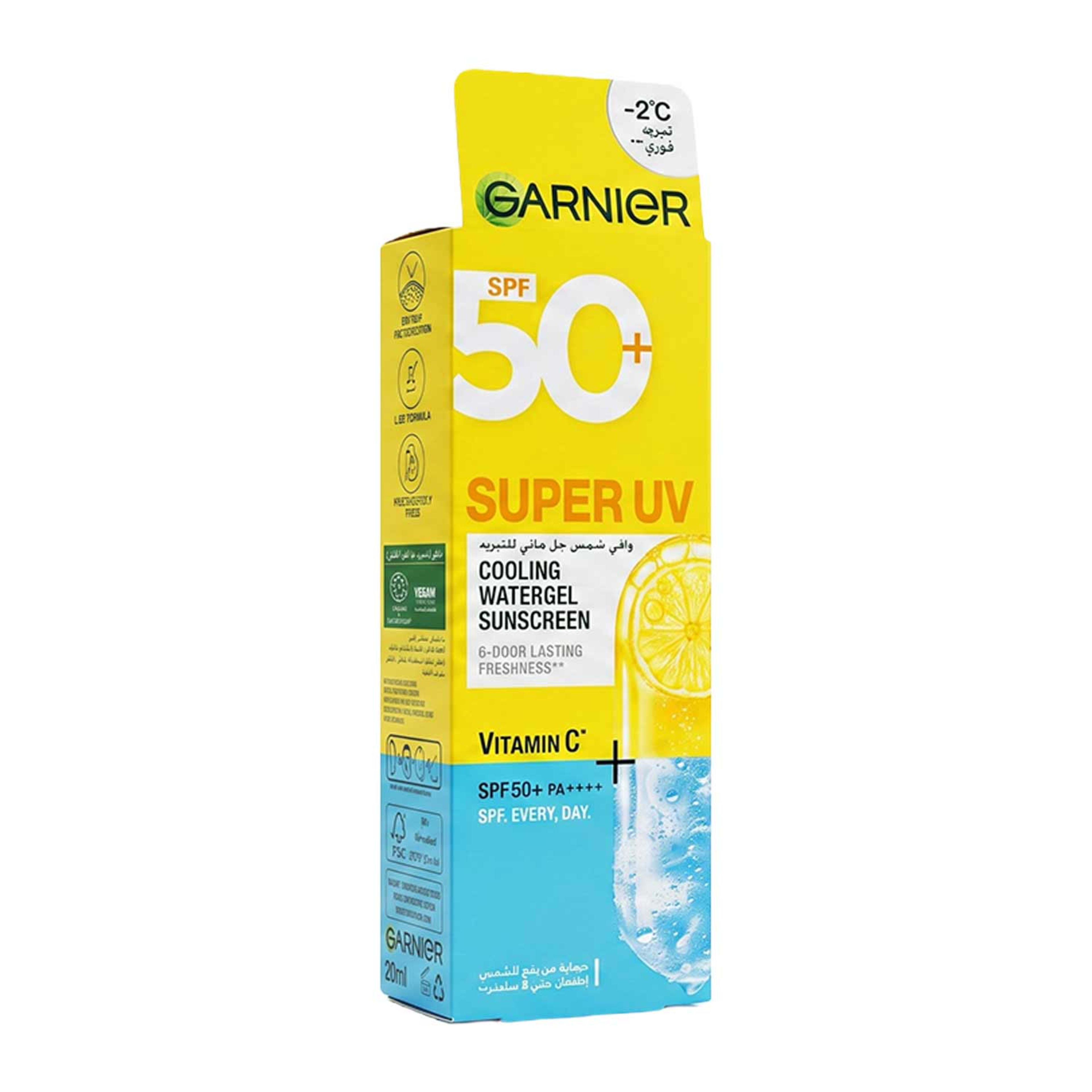 Garnier Super UV Cooling Watergel Sunscreen Spf50+ 30ml