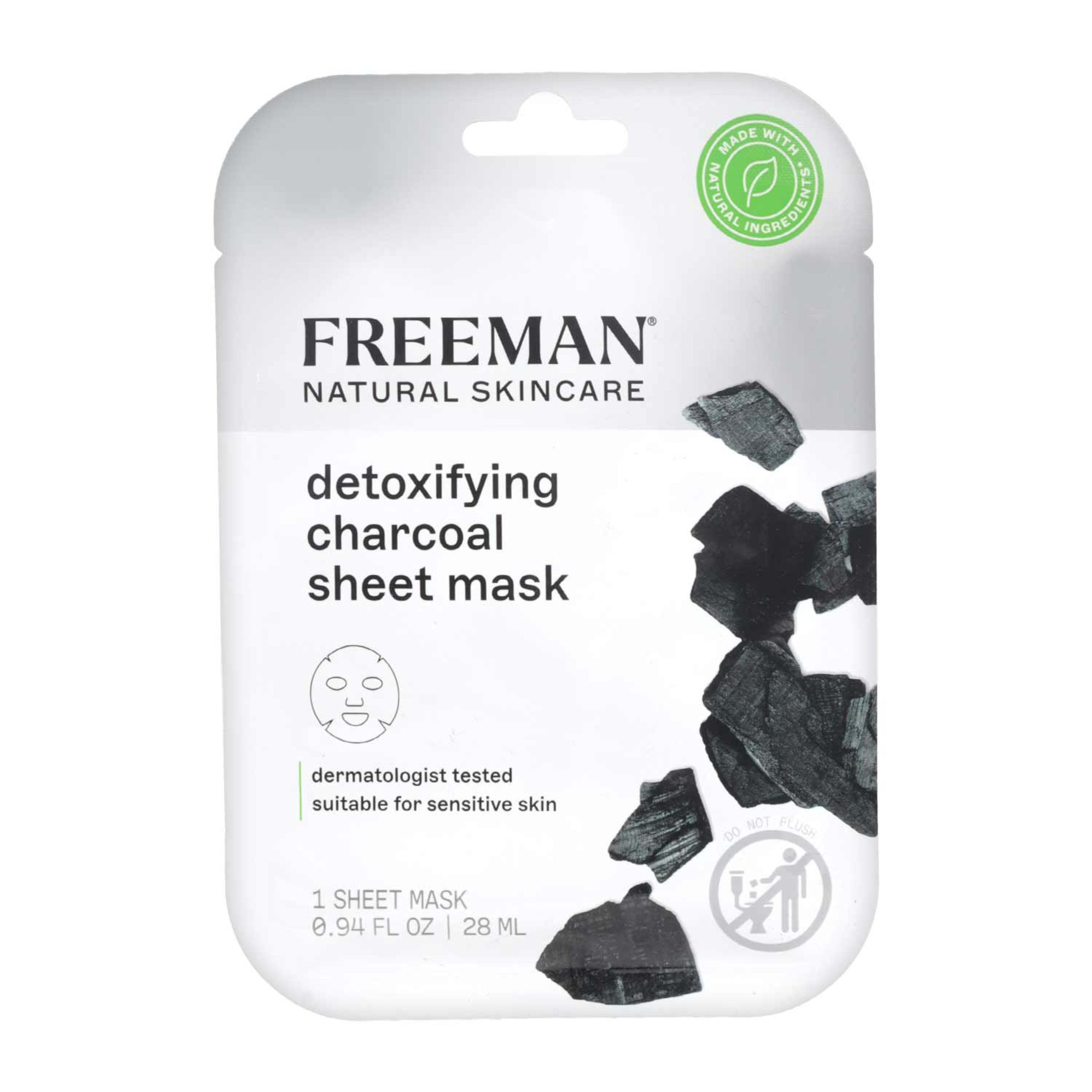 Freeman Detoxifying Charcoal Sheet Mask 28ml