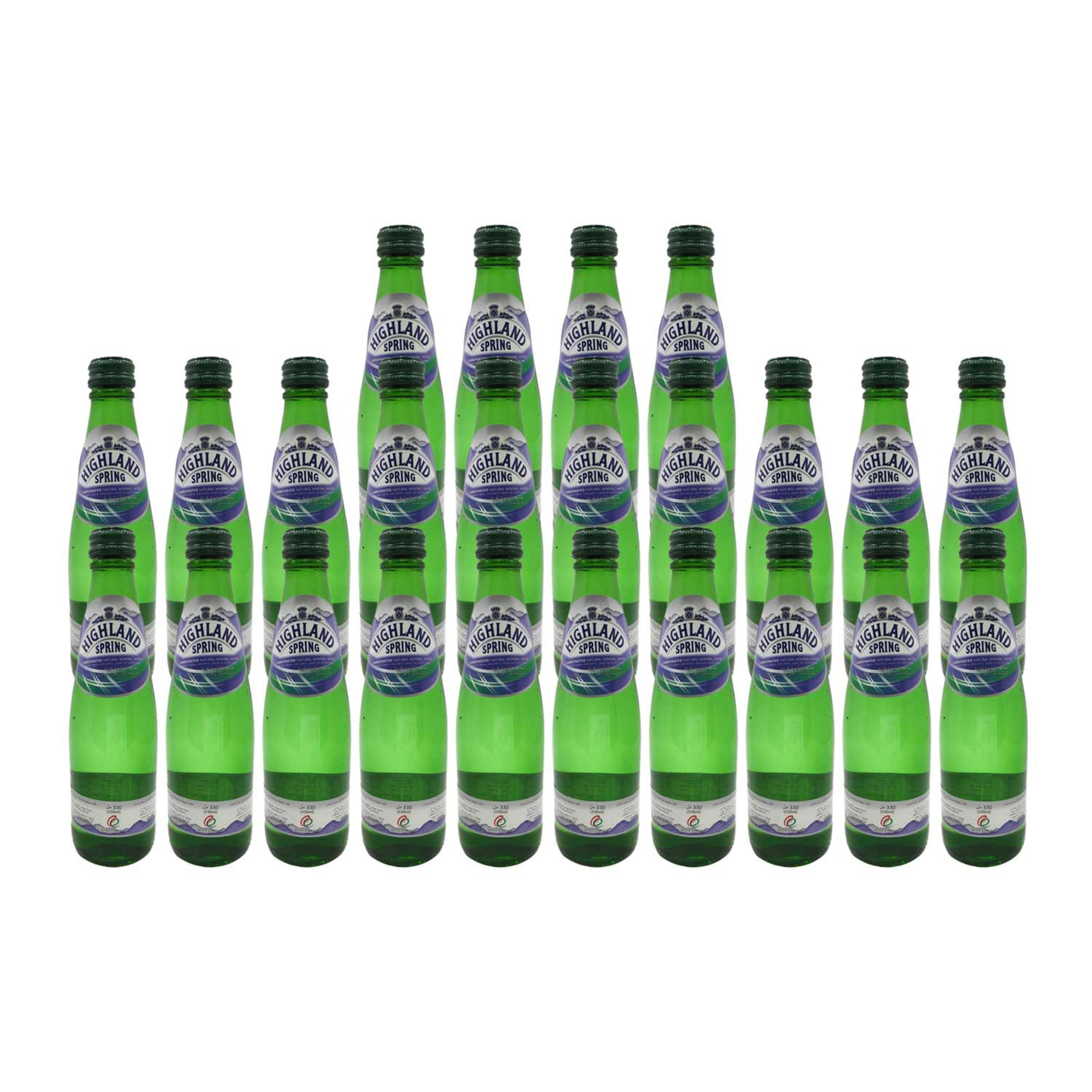 Highland Spring Natural Mineral Water Sparkling 330ml