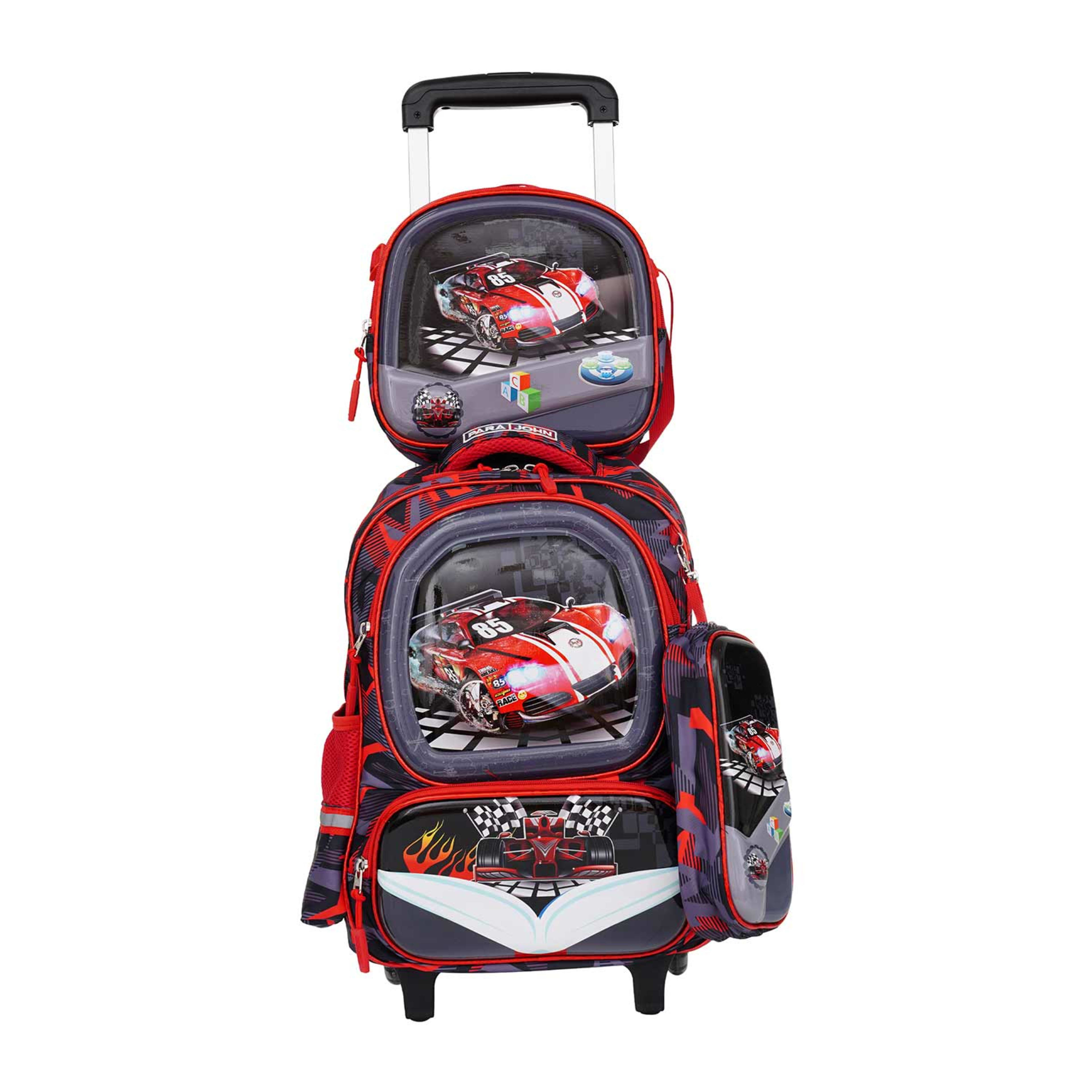 Parajohn Trolley School Bag 3pcs Set 16inch Pjsb6083