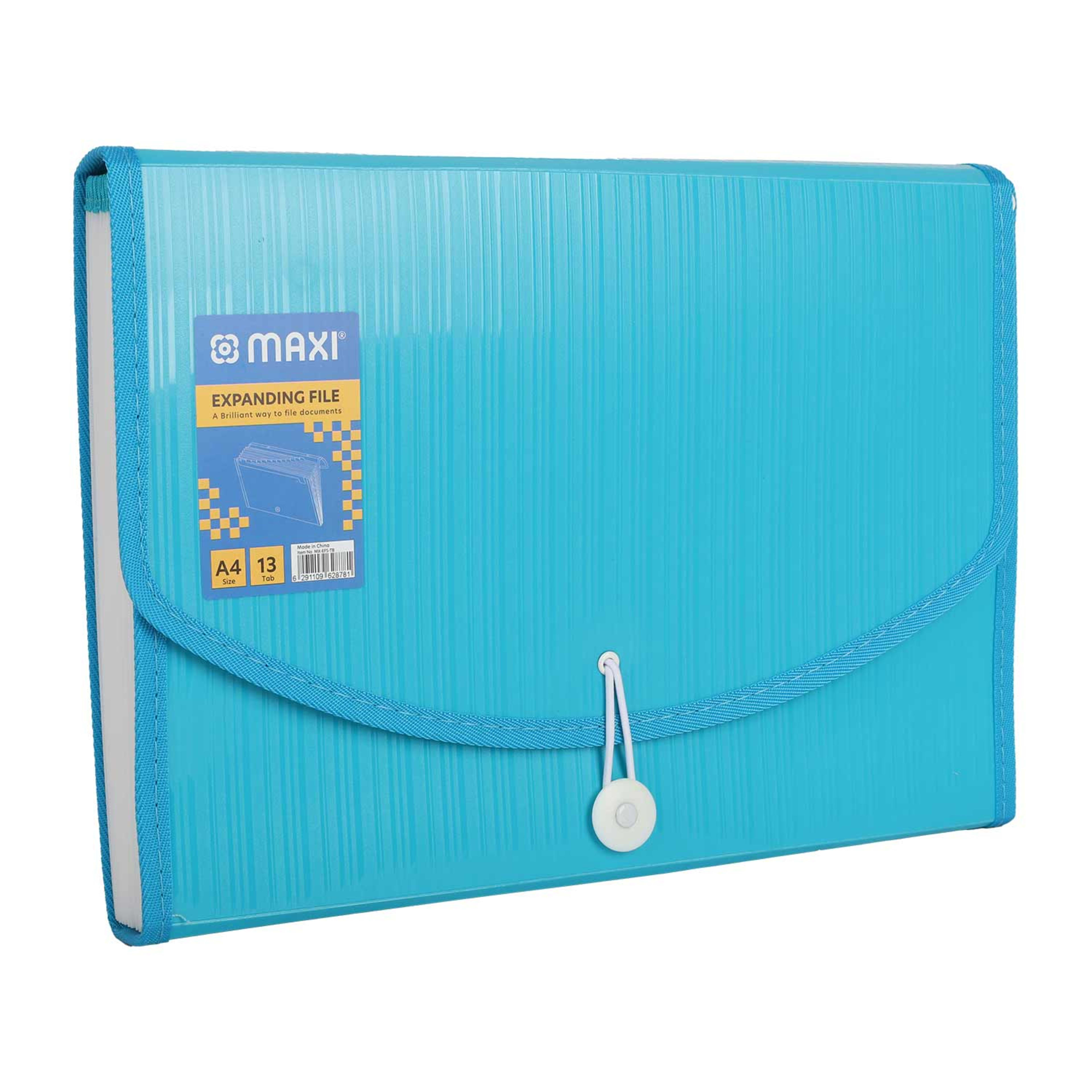 Maxi Expansion File with String Turquoise Mx-efs-tb
