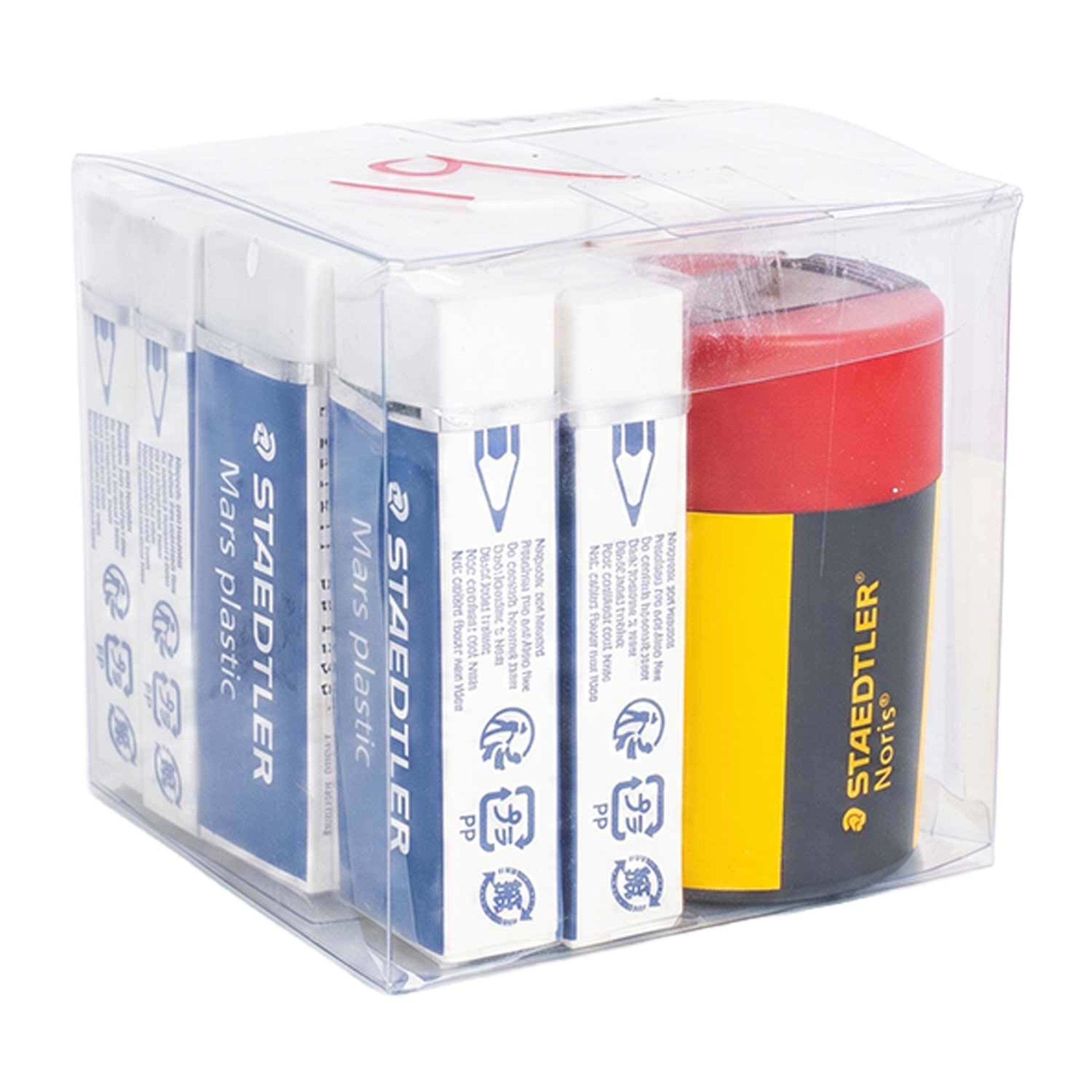 Staedtler Eraser 10pcs + Sharpener Stp-pack-208