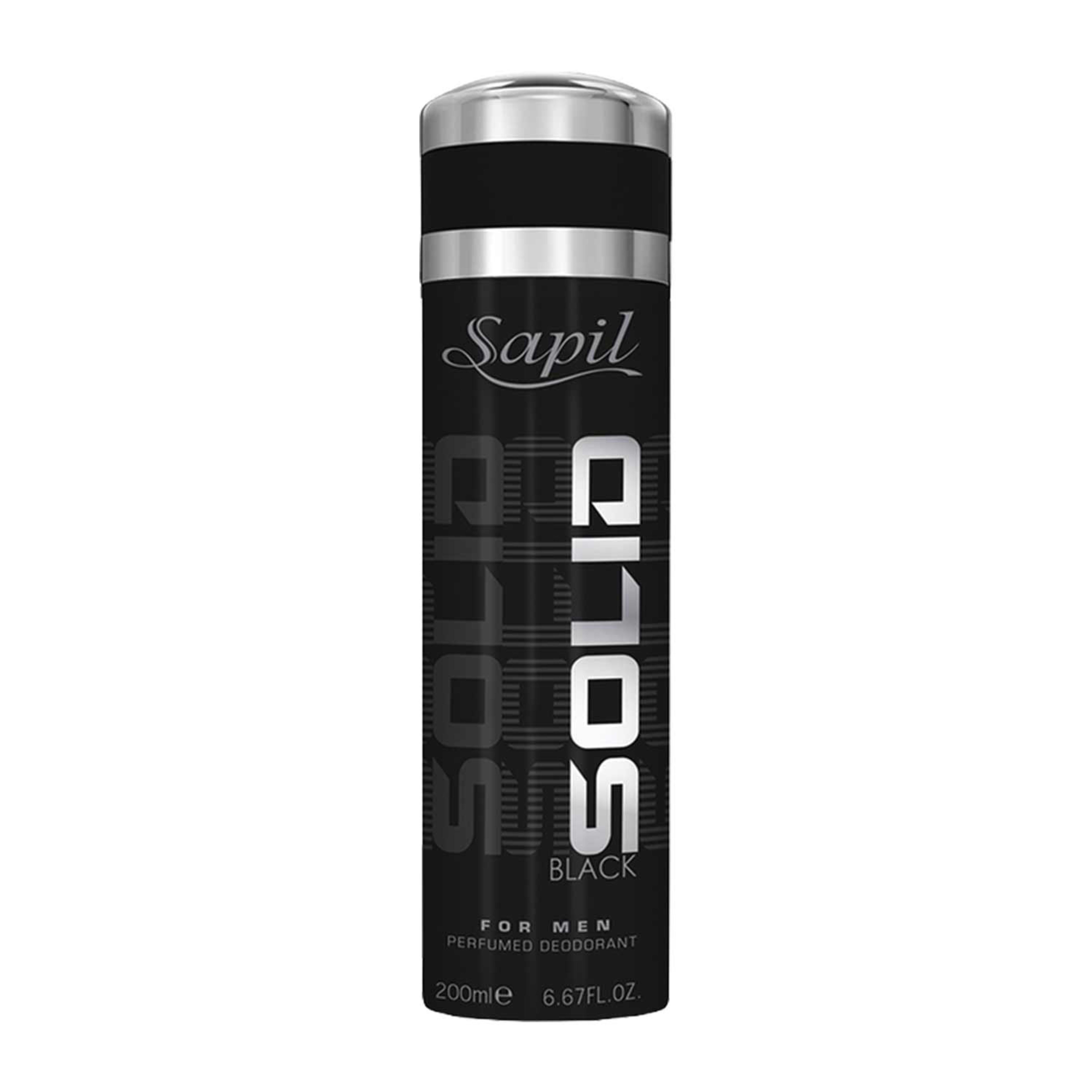 Sapil Solid Black Deo for Men 200ml