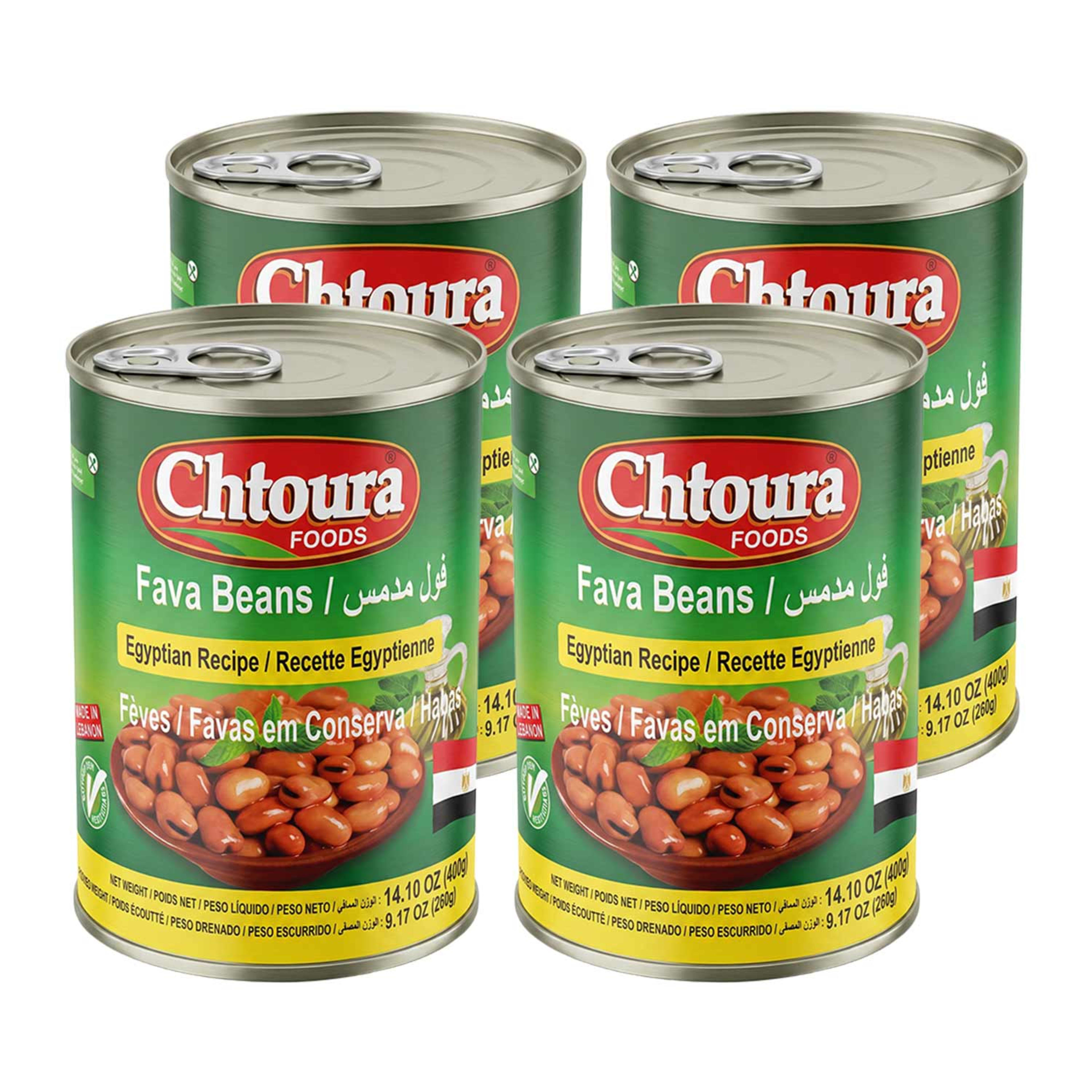 Chtoura Foods Fava Beans Egyptian Recipe 4x400gm