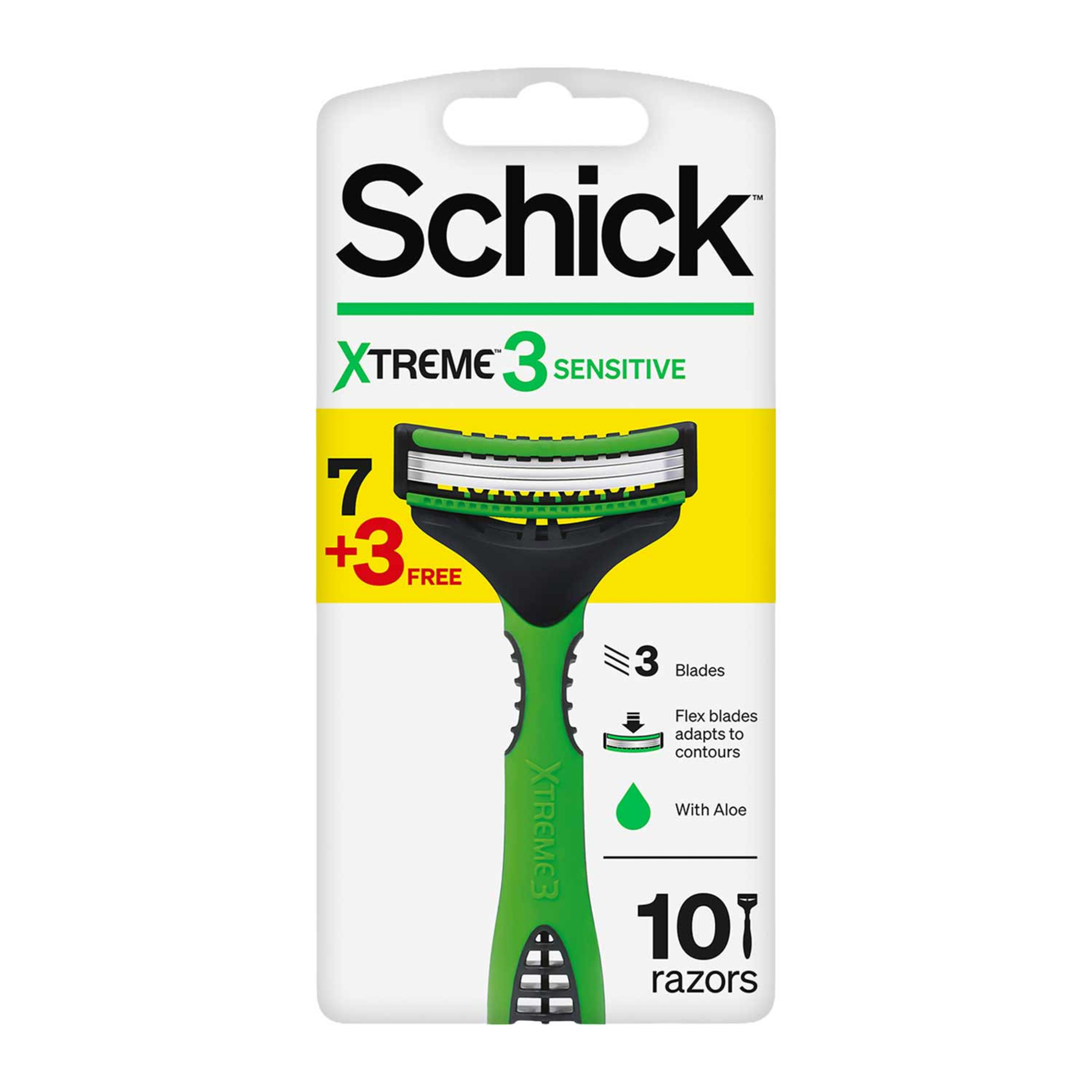 Schick Xtreme 3 Sensitive Razors 7+3free