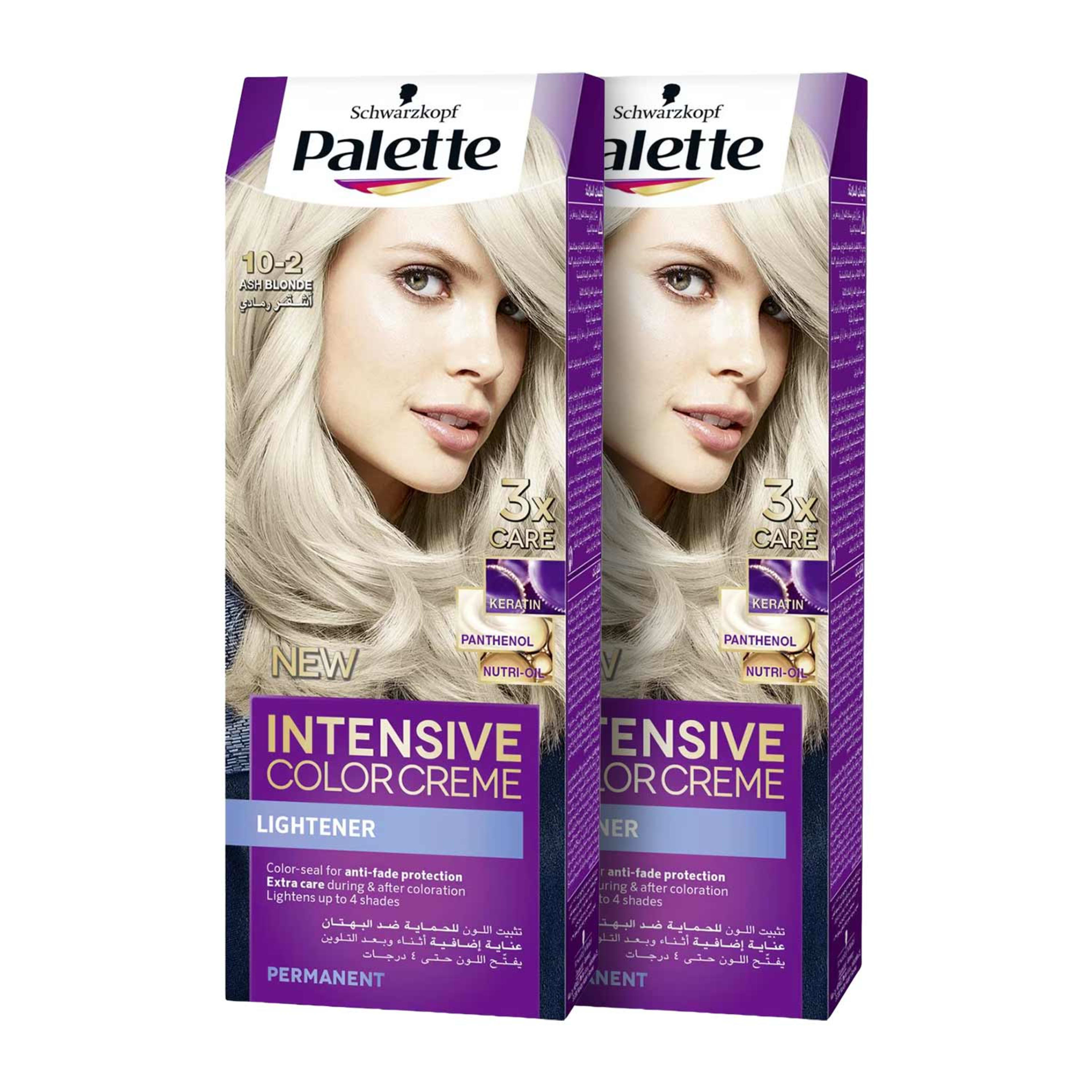 Schwarzkopf Hair Color Ash Blonde 10-2 2 X110ml Promo