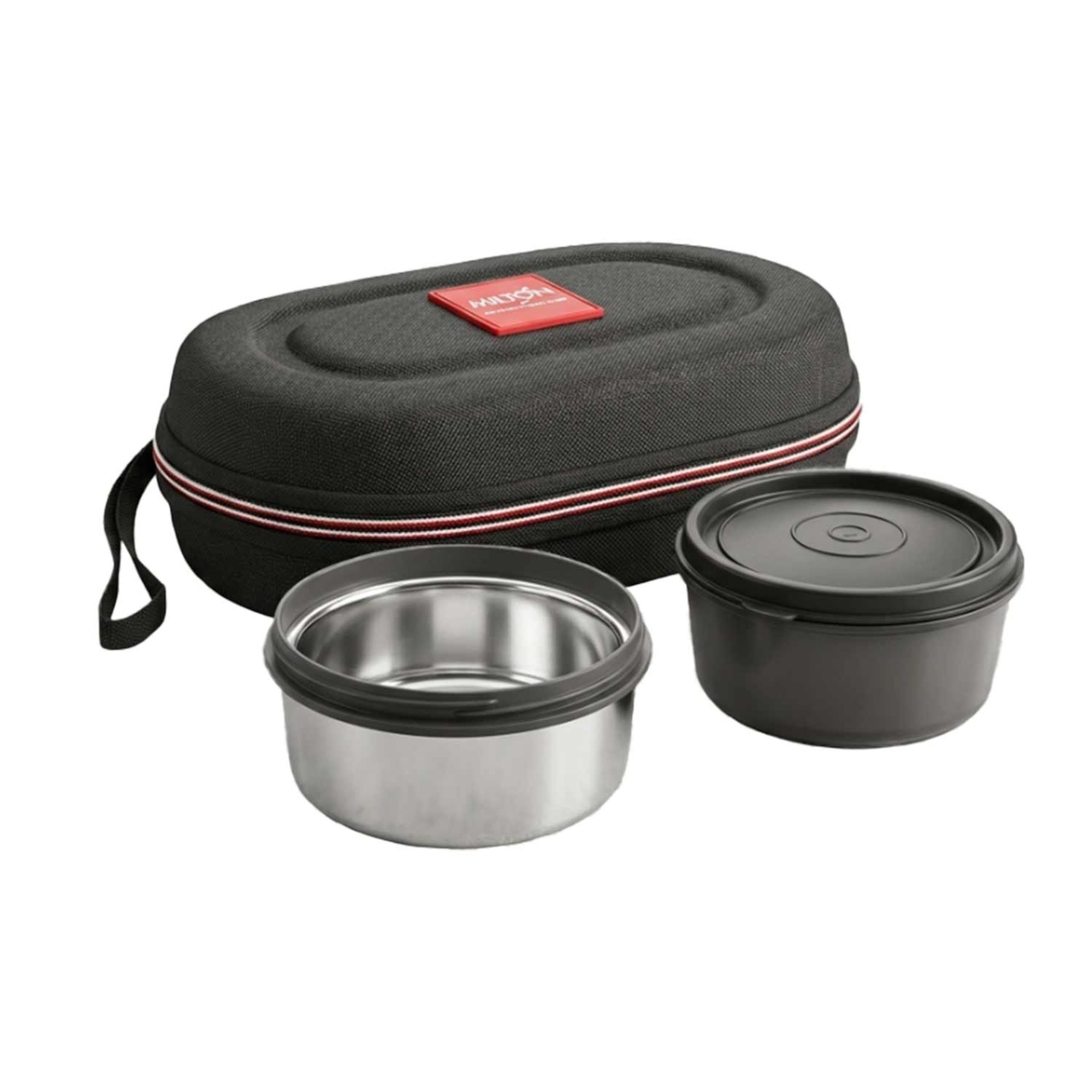 Milton Bts3 Tiffin 2 Set Containers Grey 640ml Mt_nts640_gy