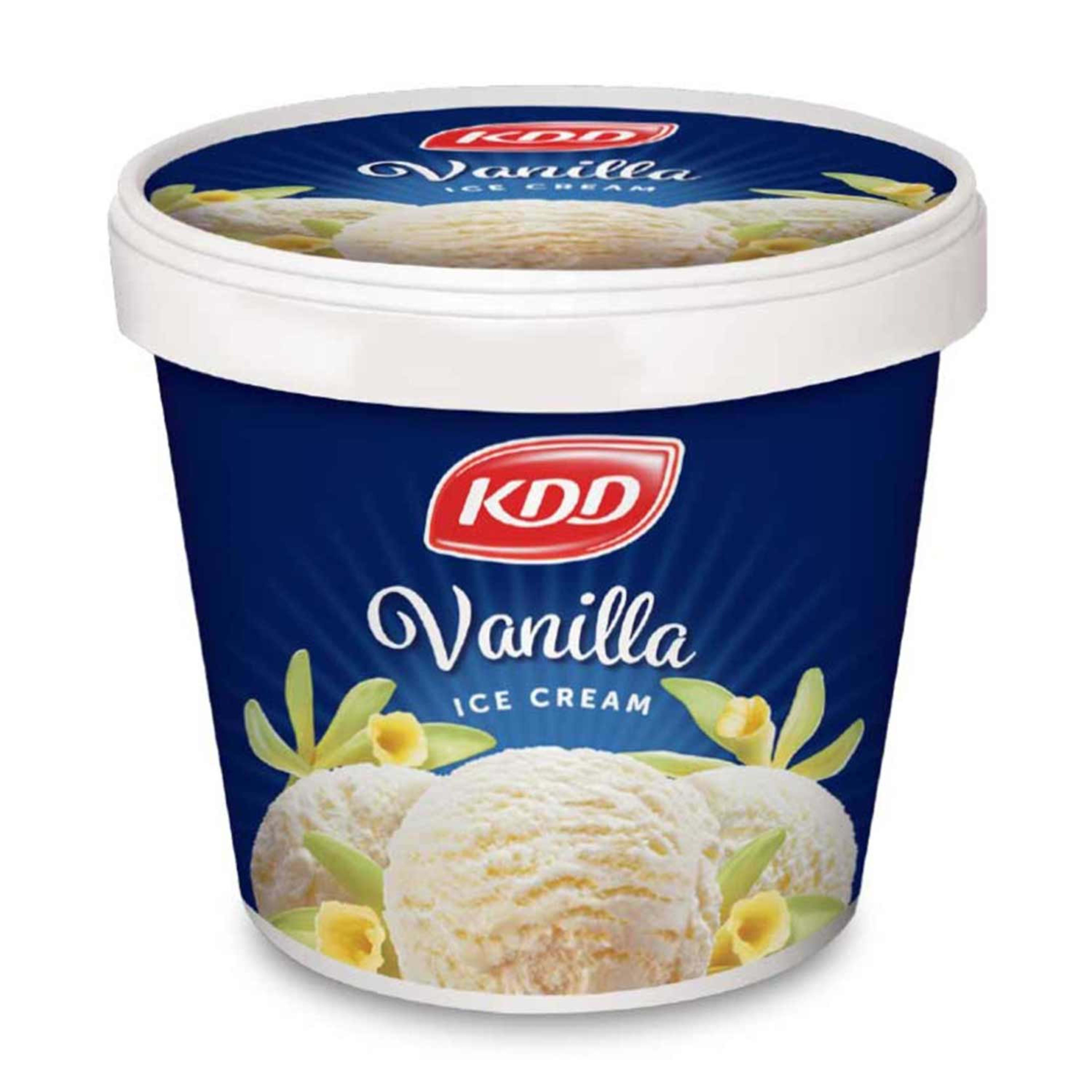 Kdd Vanilla Ice Cream 1ltr