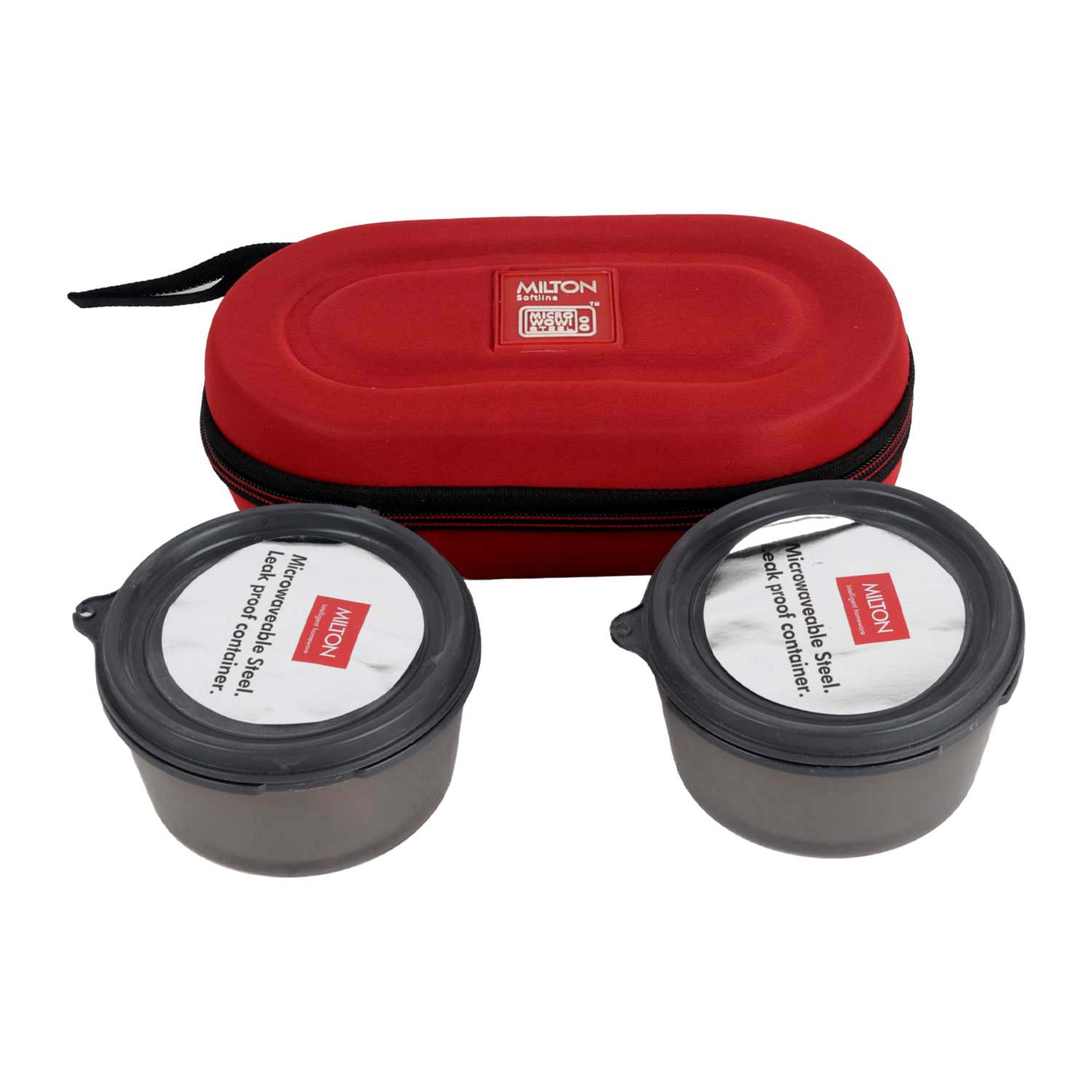 Milton Bts3 Tiffin 2 Set Containers Red 640ml Mt_nts640_rd
