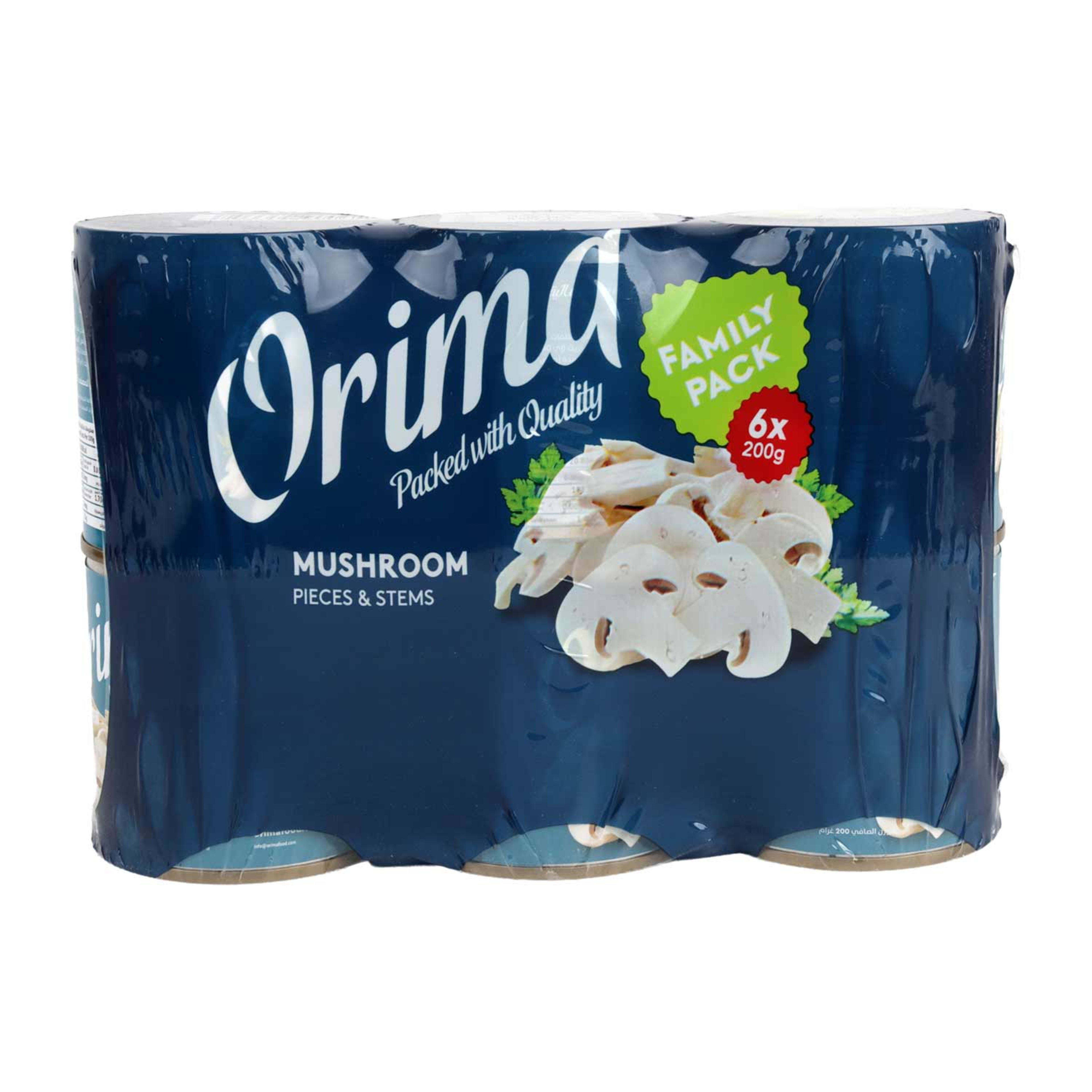 Orima Mushroom Pieces & Stems 6sx200gm Family Pack