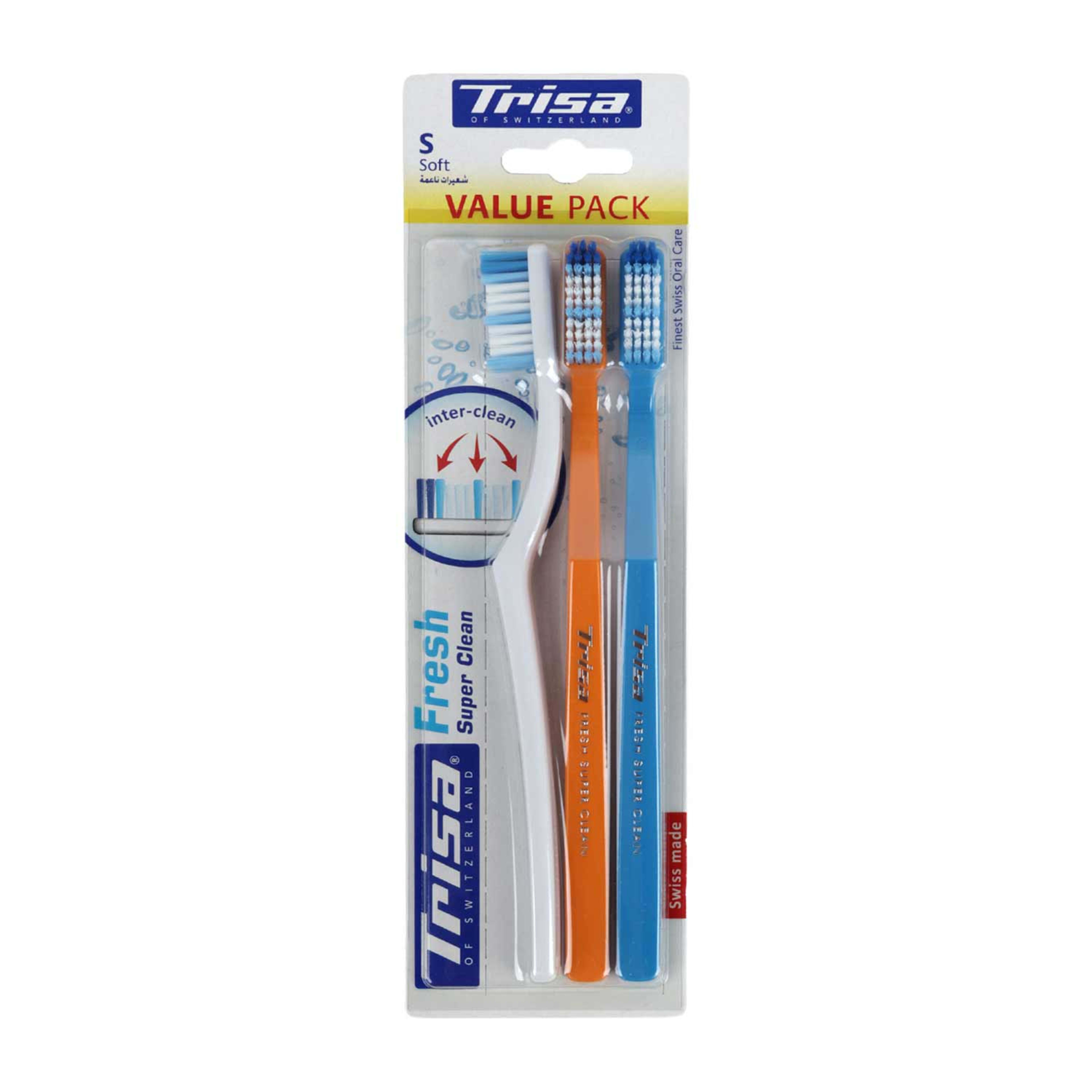 Trisa Fresh Toothbrush Soft 3pcs