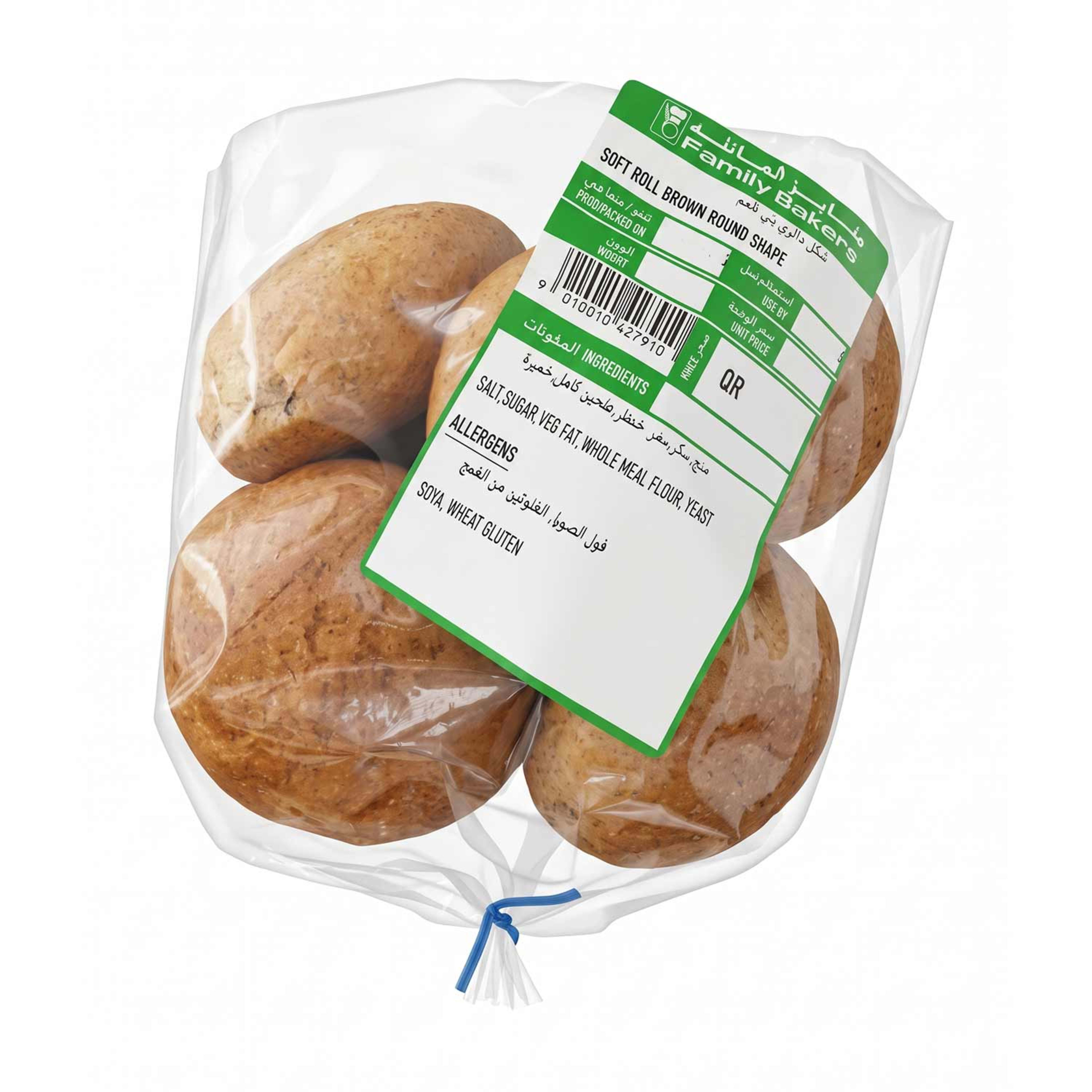 Family Bakers Soft Roll Brown Round Shape 150gm