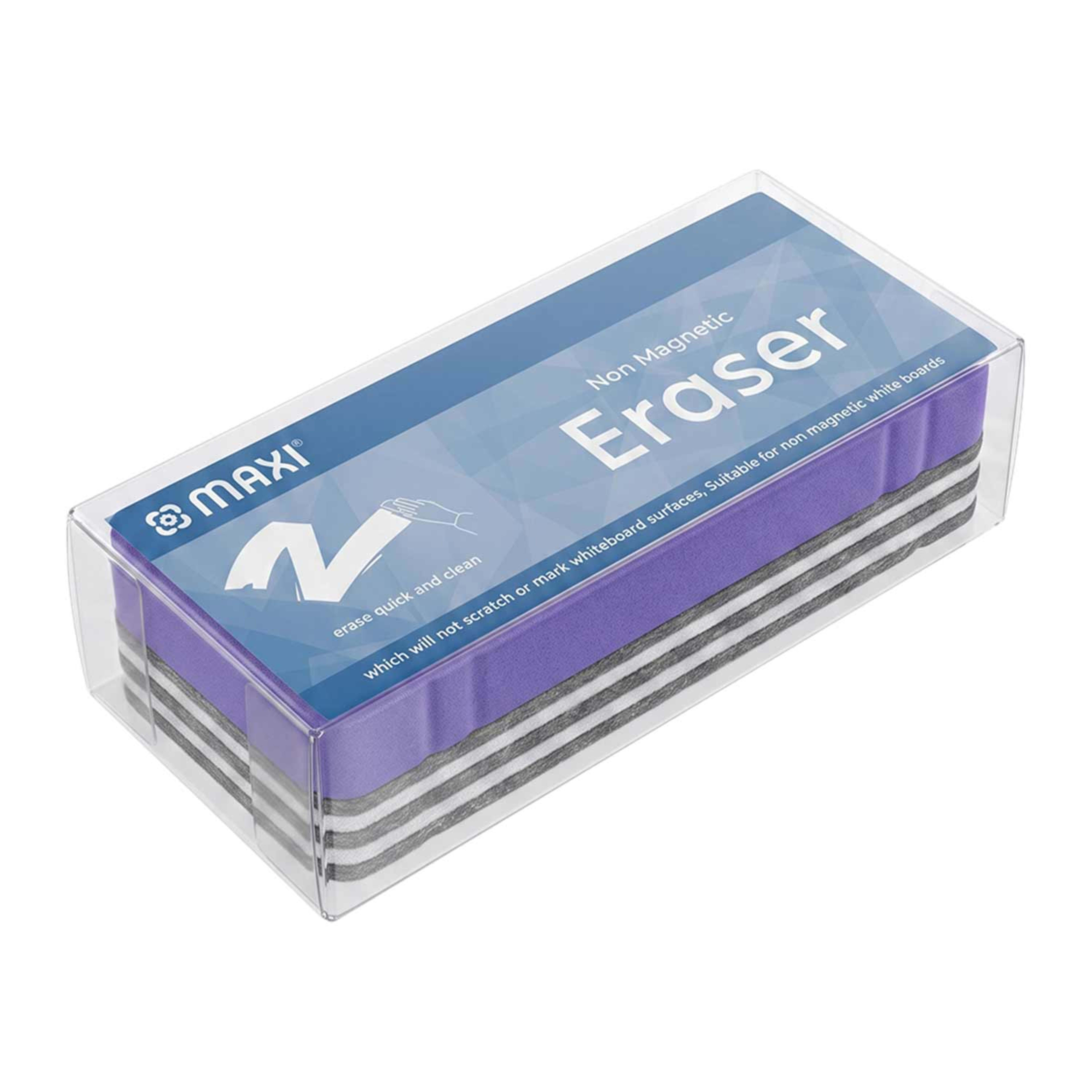 Maxi Non Magnetic Eraser W/ Marker Holder #mx-wbe19