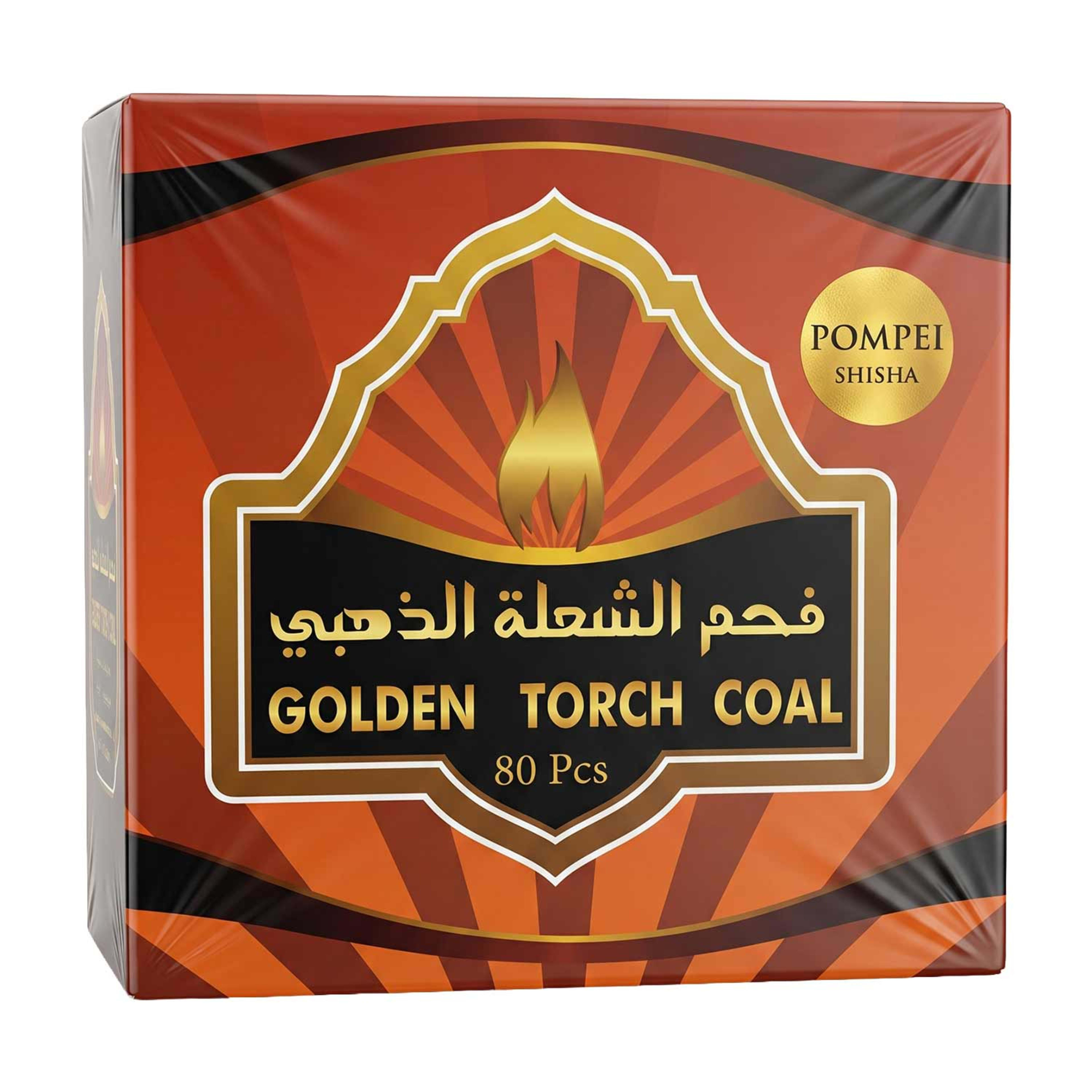 Mogheli Charcoal Golden Torch Coal Round