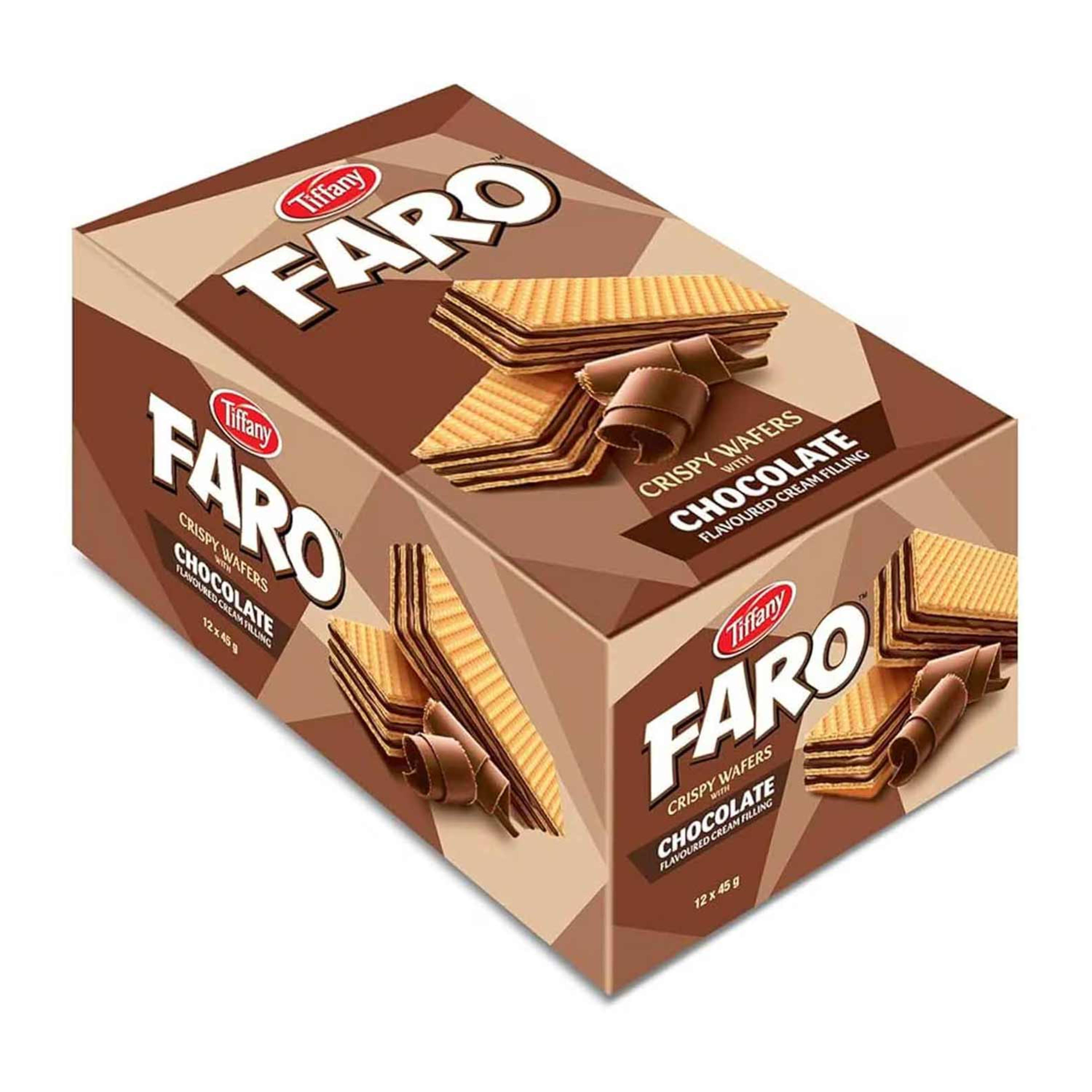 Tiffany Faro Crispy Wafers with Chocolate 40gm