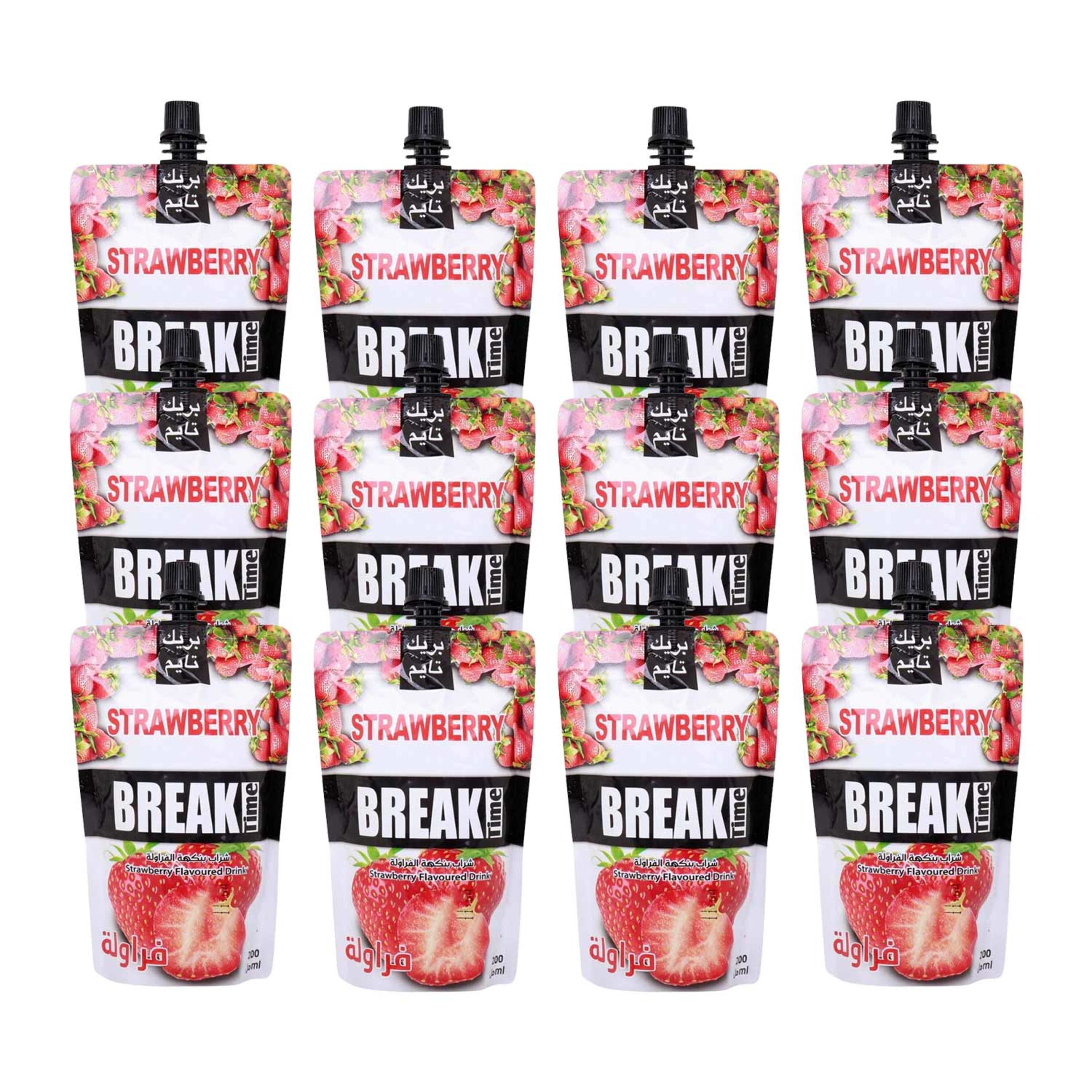 Rawa Strawberry Flavoured Drink Pouch 12x200ml