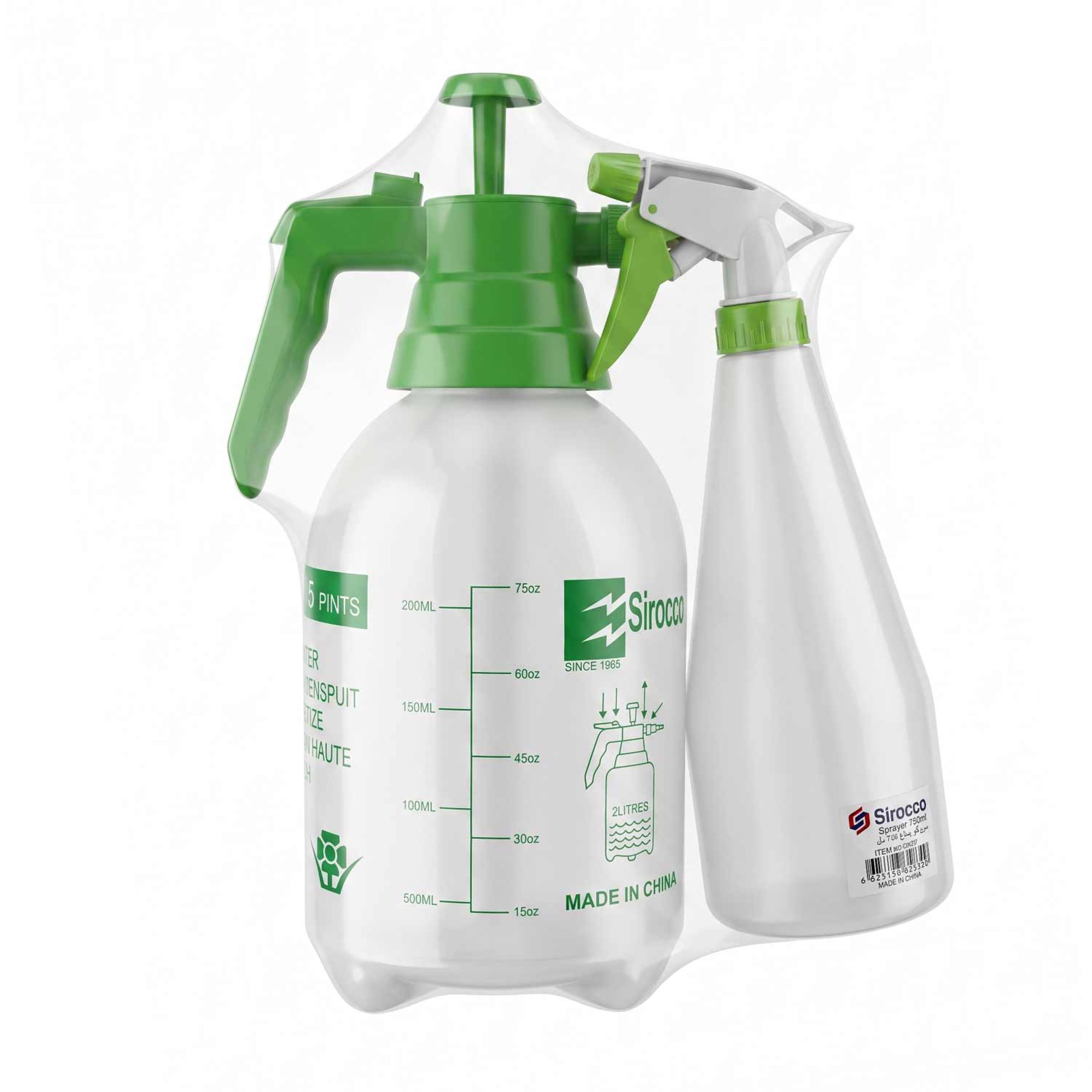 Sirocco Sprayer 2ltr +750ml Sp42+sp32