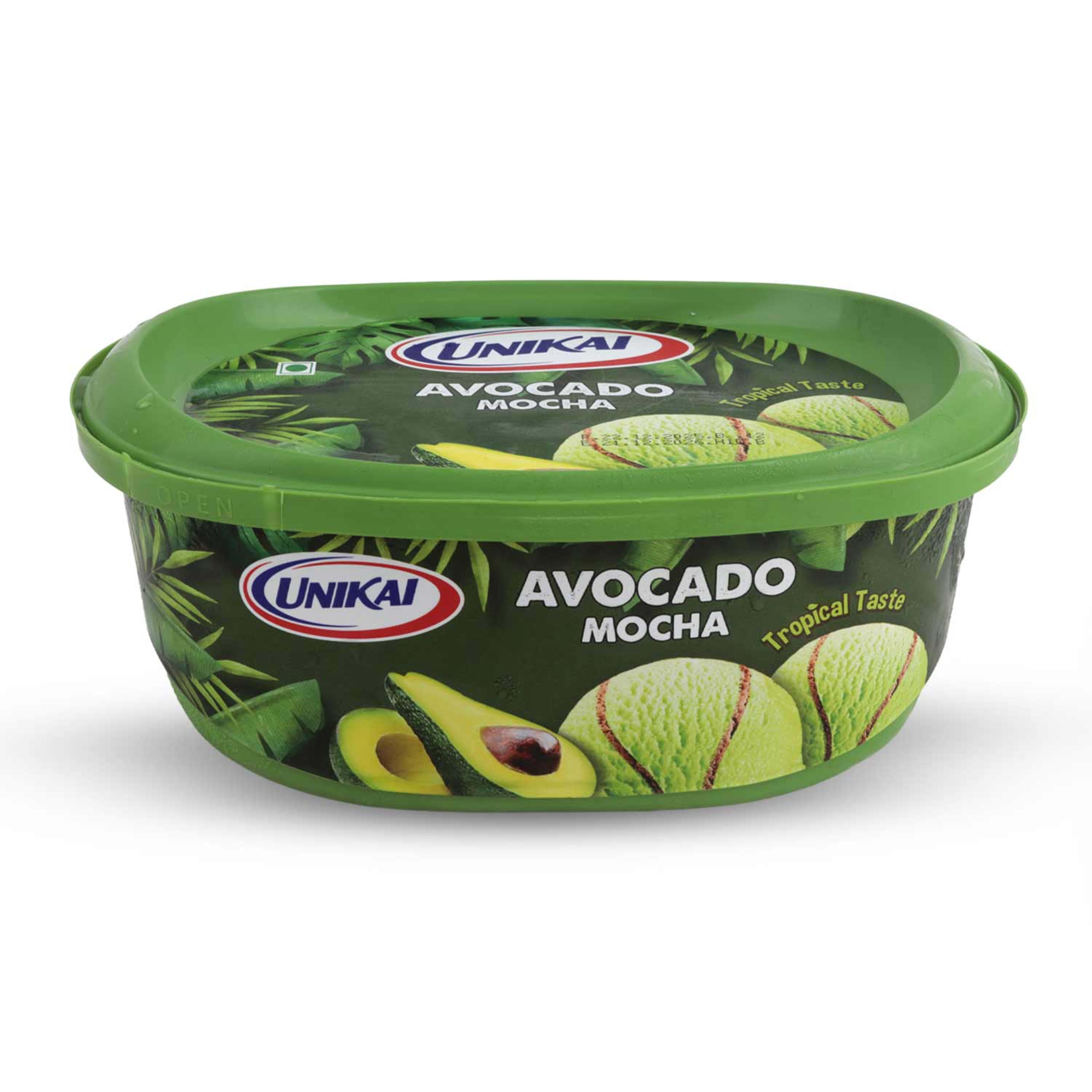 Unikai Avocado Mocha Ice Cream Tub 1ltr