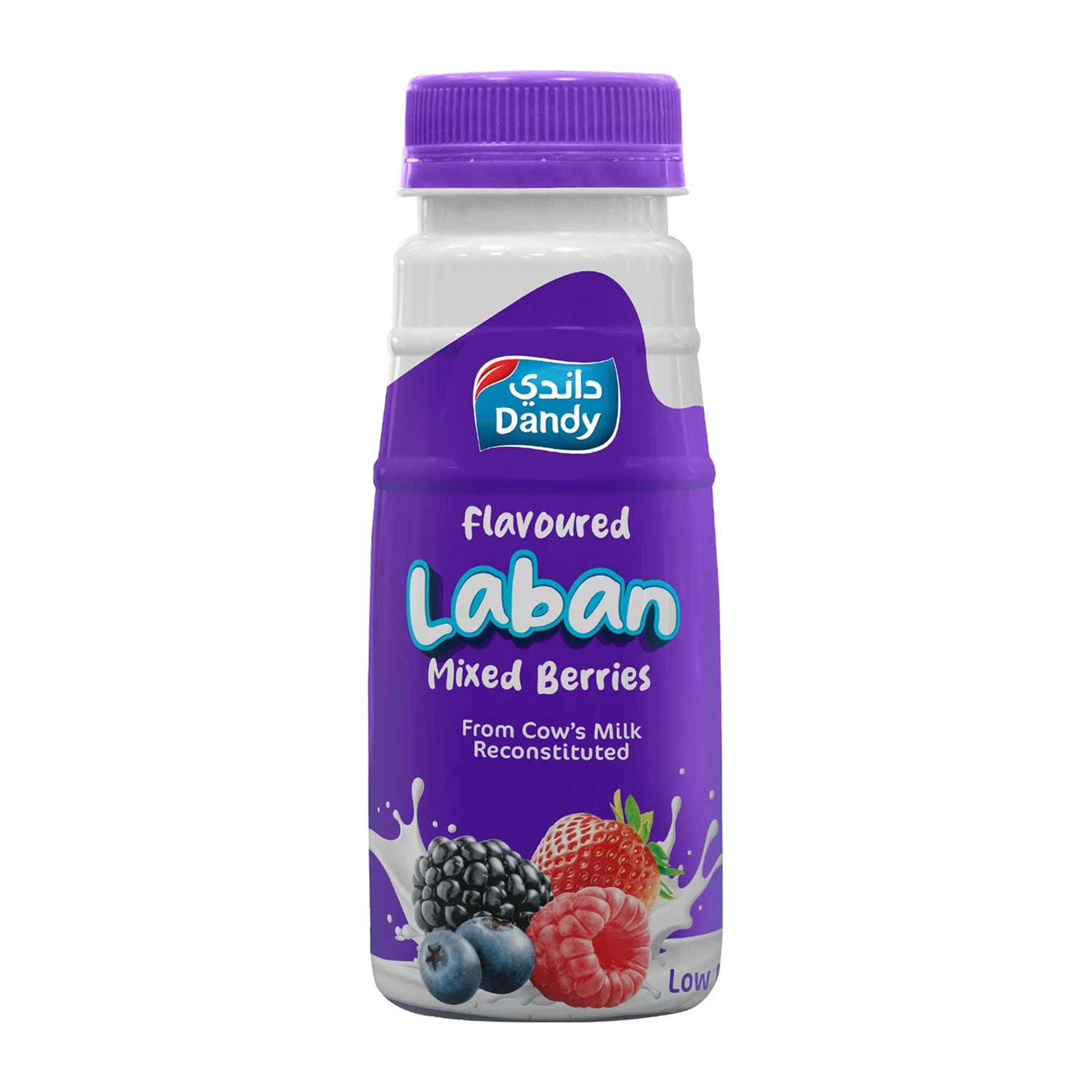 Dandy Flavoured Laban Mixed Berries Low Fat 180ml