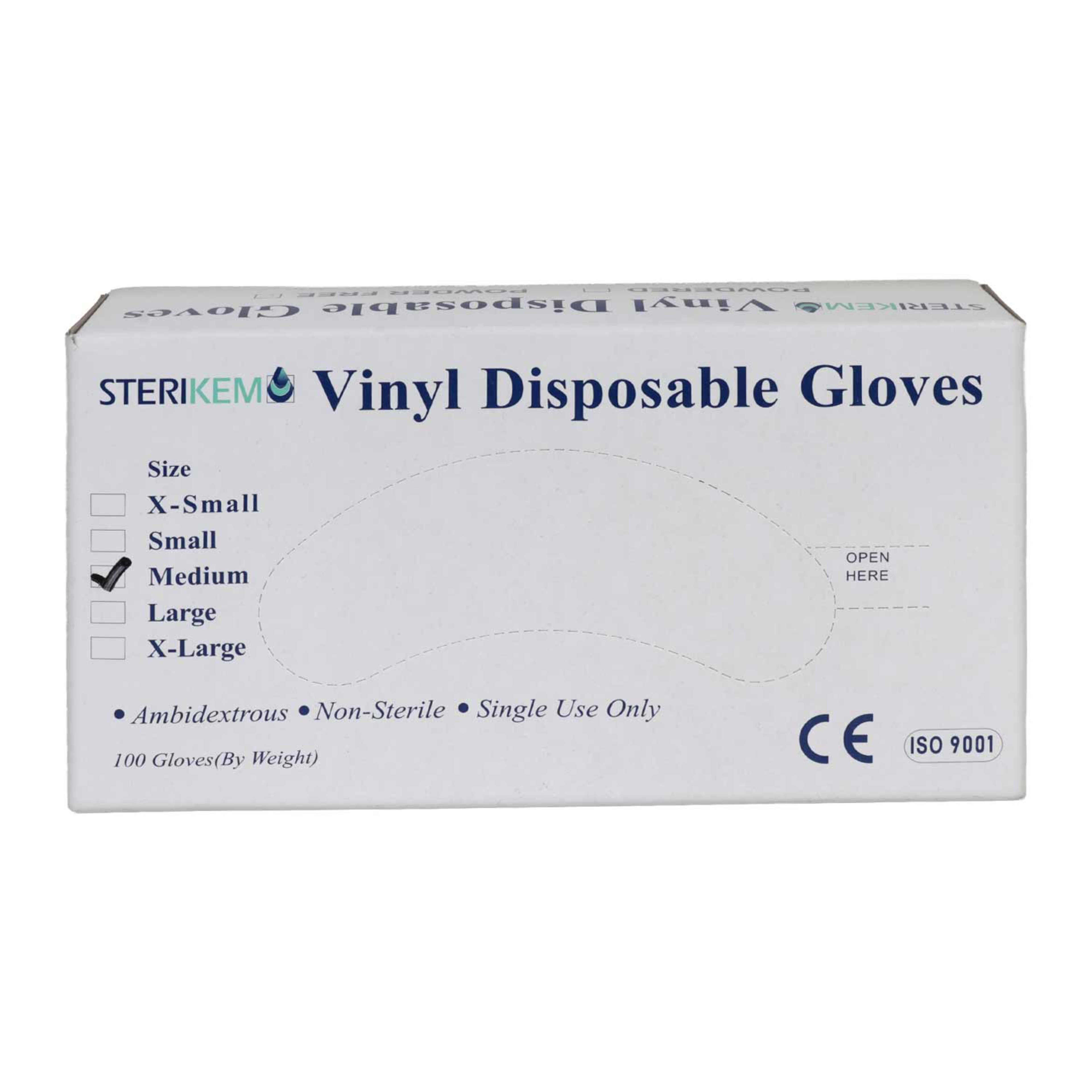 Vinyl Disposable Gloves Powder Free 100pcs
