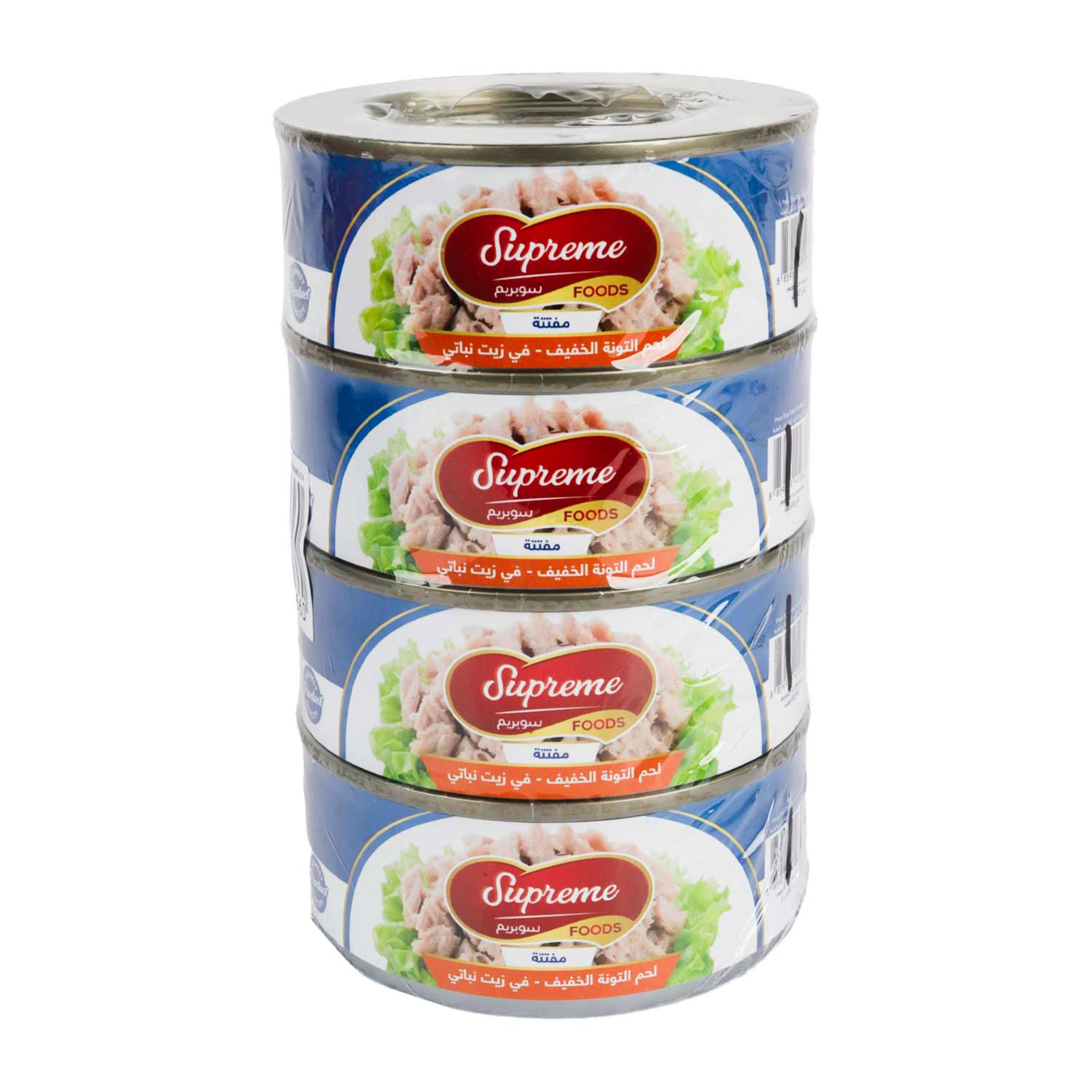 Supreme Light Meat Tuna Flakes in Vegetable Oil 4x160gm Promo