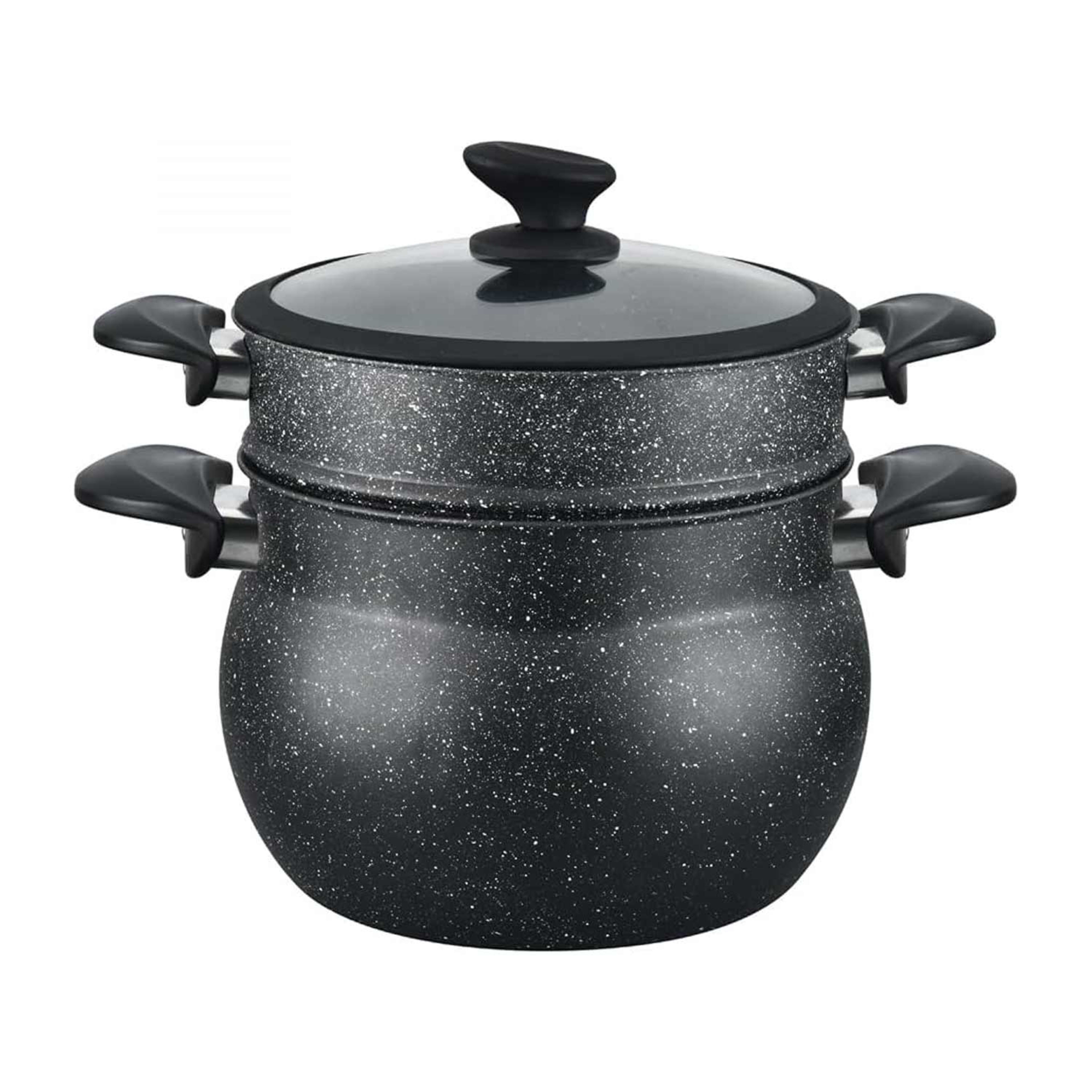 Gitco Black Marble Couscous Pot Nc3702