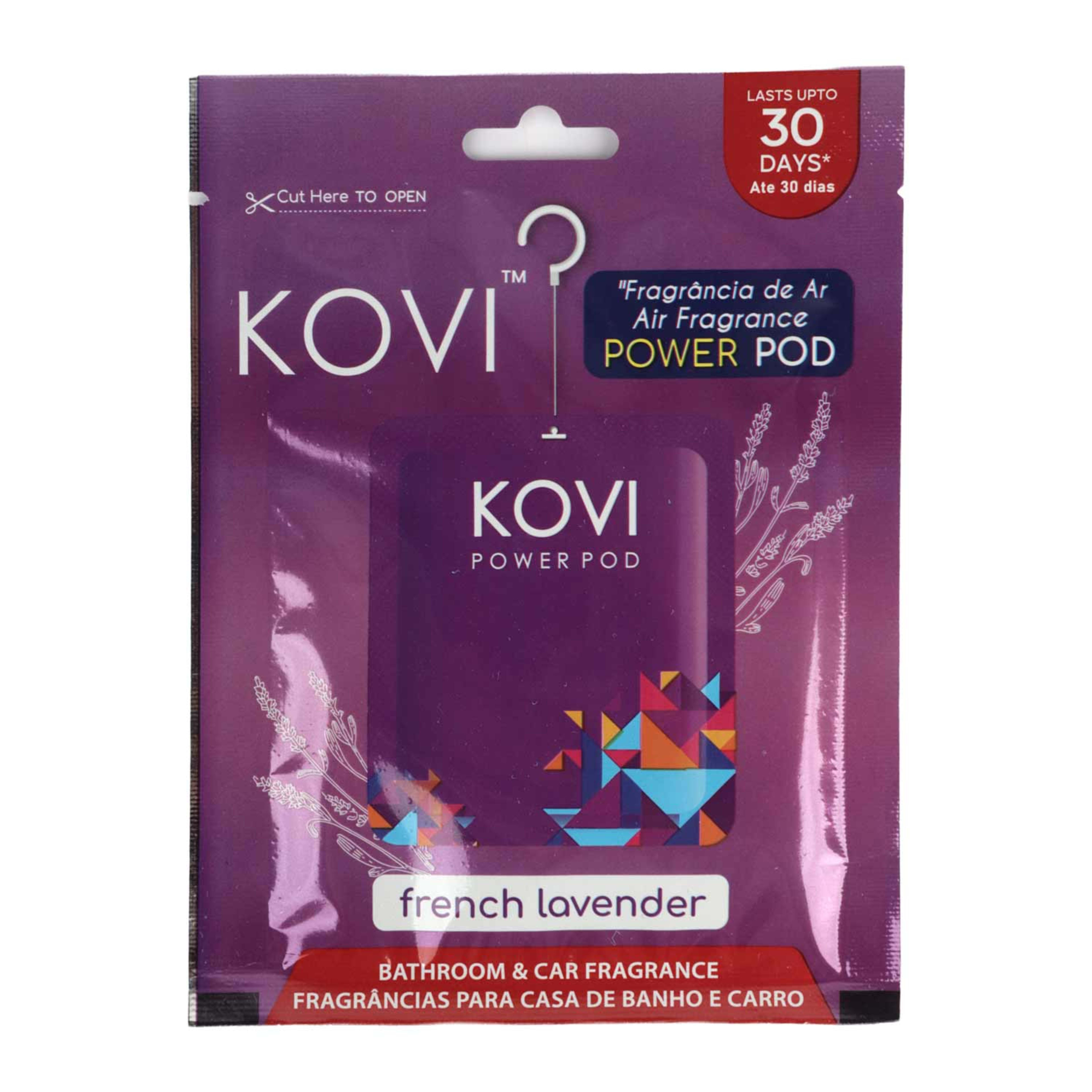 Kovi Power Pod French Lavender Bathroom & Car Fragrance 10gm