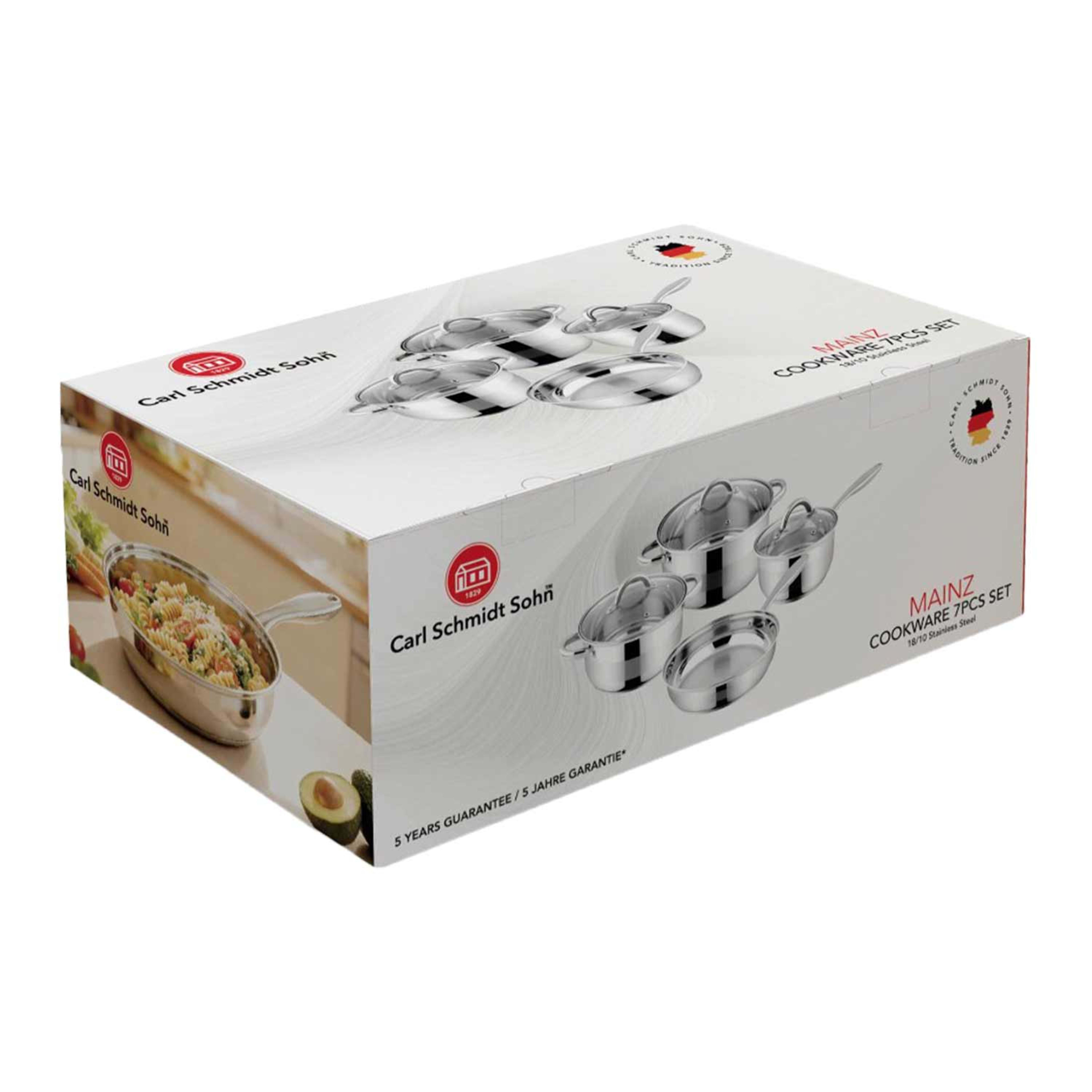Carl Schmidt Sohn Hamburg Stainless Steel Cookware 7pcs Set Cs-1057778