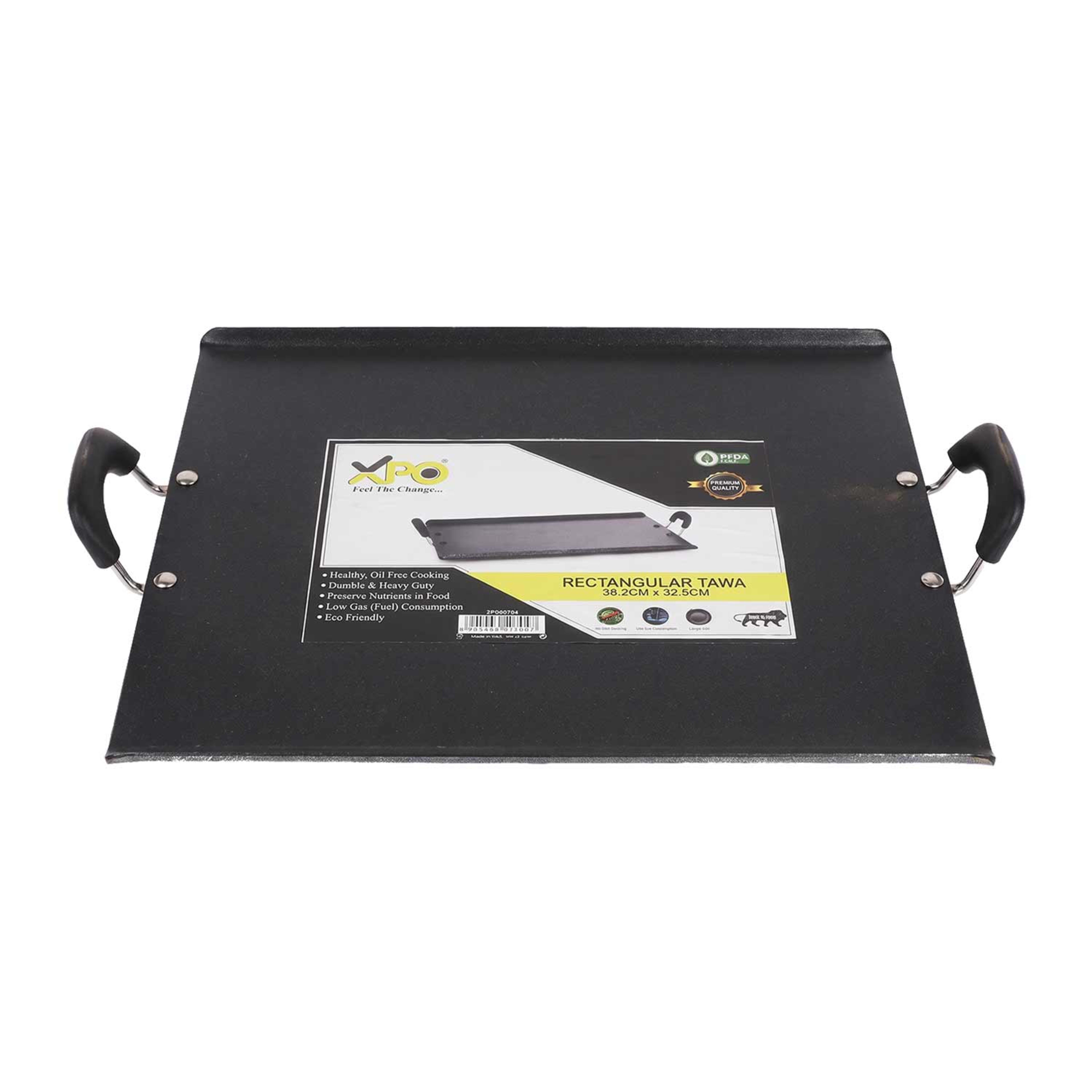 Xpo Non Stick Rectangular Tawa 38.2x32.5cm Xpo9704