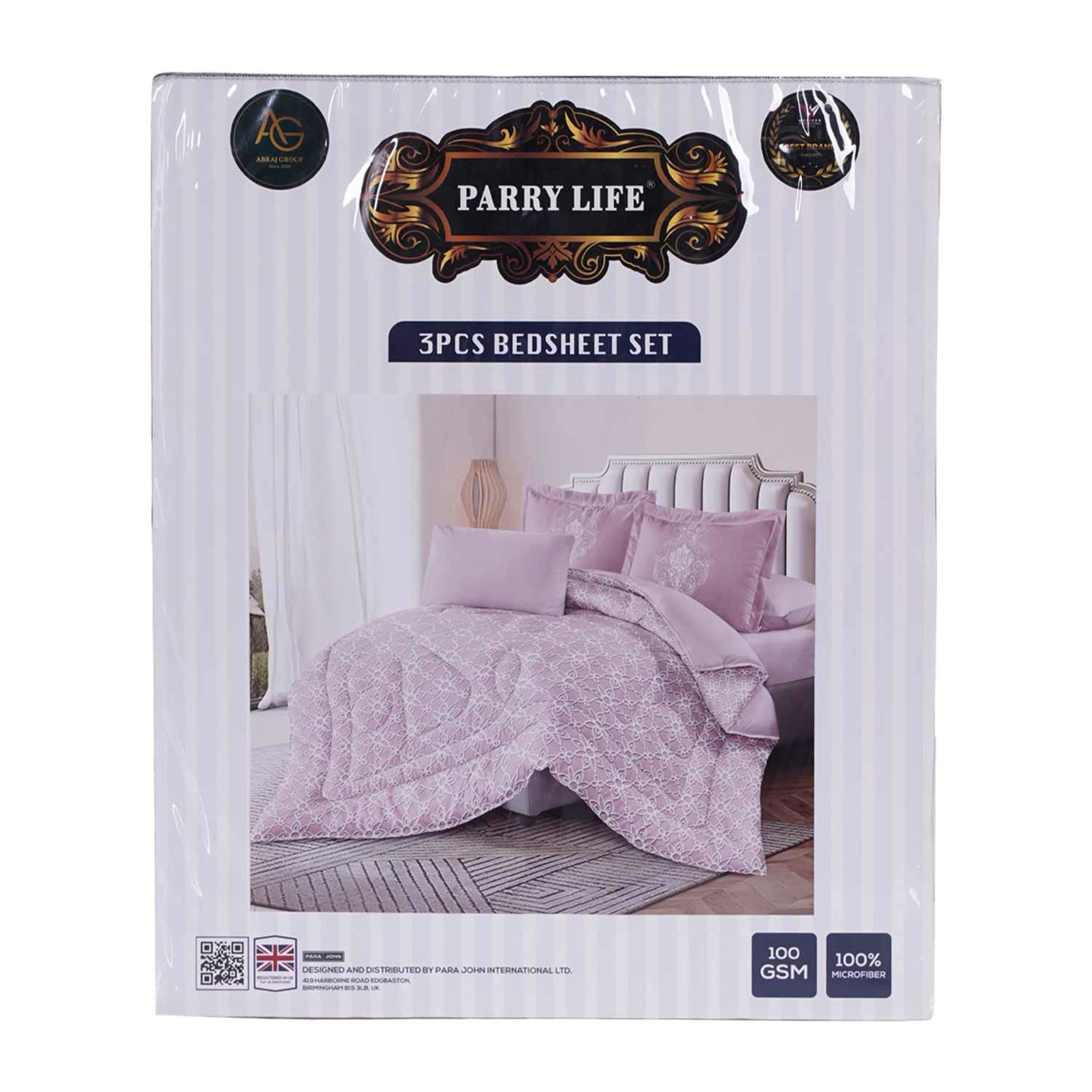Parry Life Bedsheet 3pcs Set 250x270cm Plbs7707