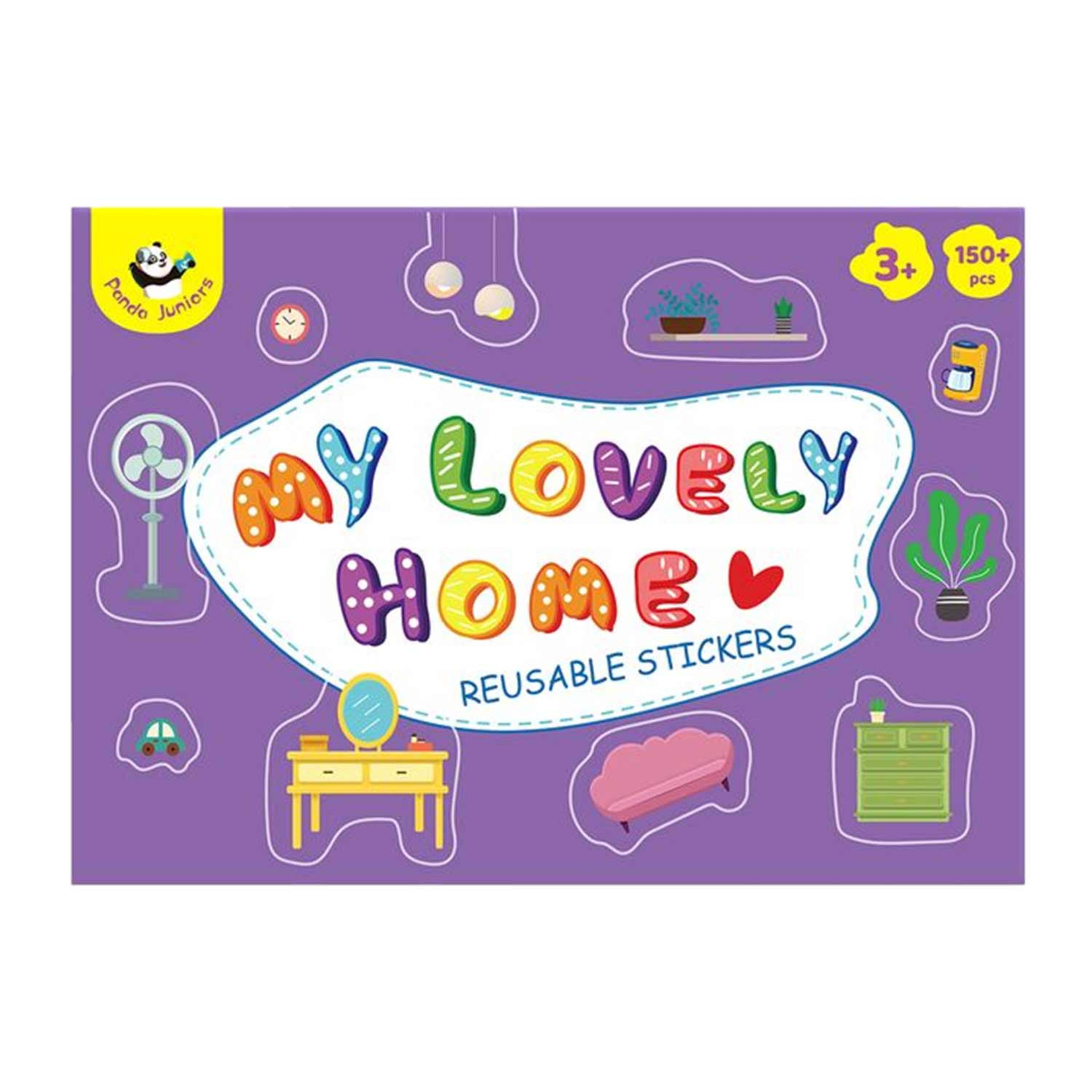 Panda Juniors Reusable Stickers My Lovely Home Pj013-4