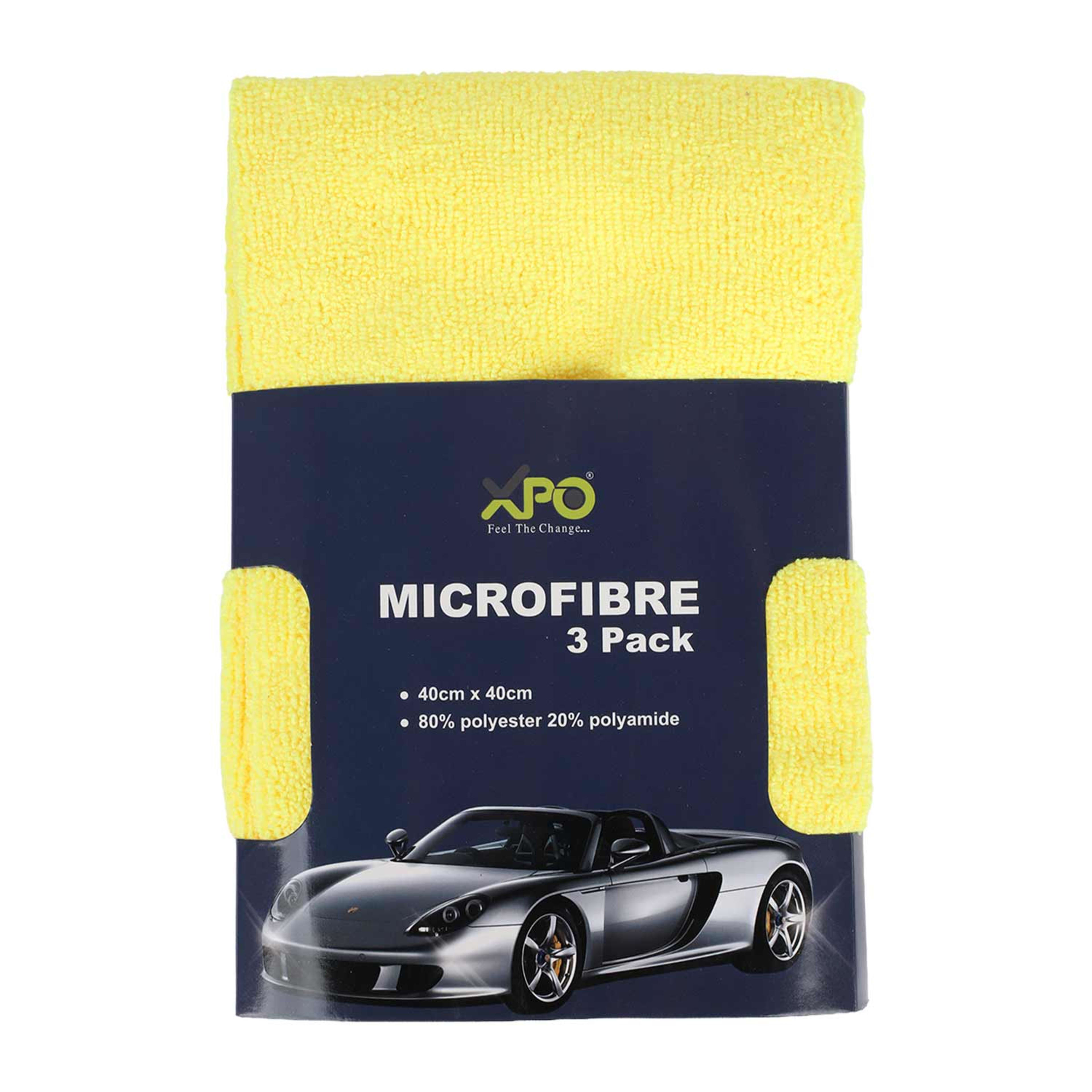 Xpo Microfibre Car Towel 40cmx40cm 3pcs 4305