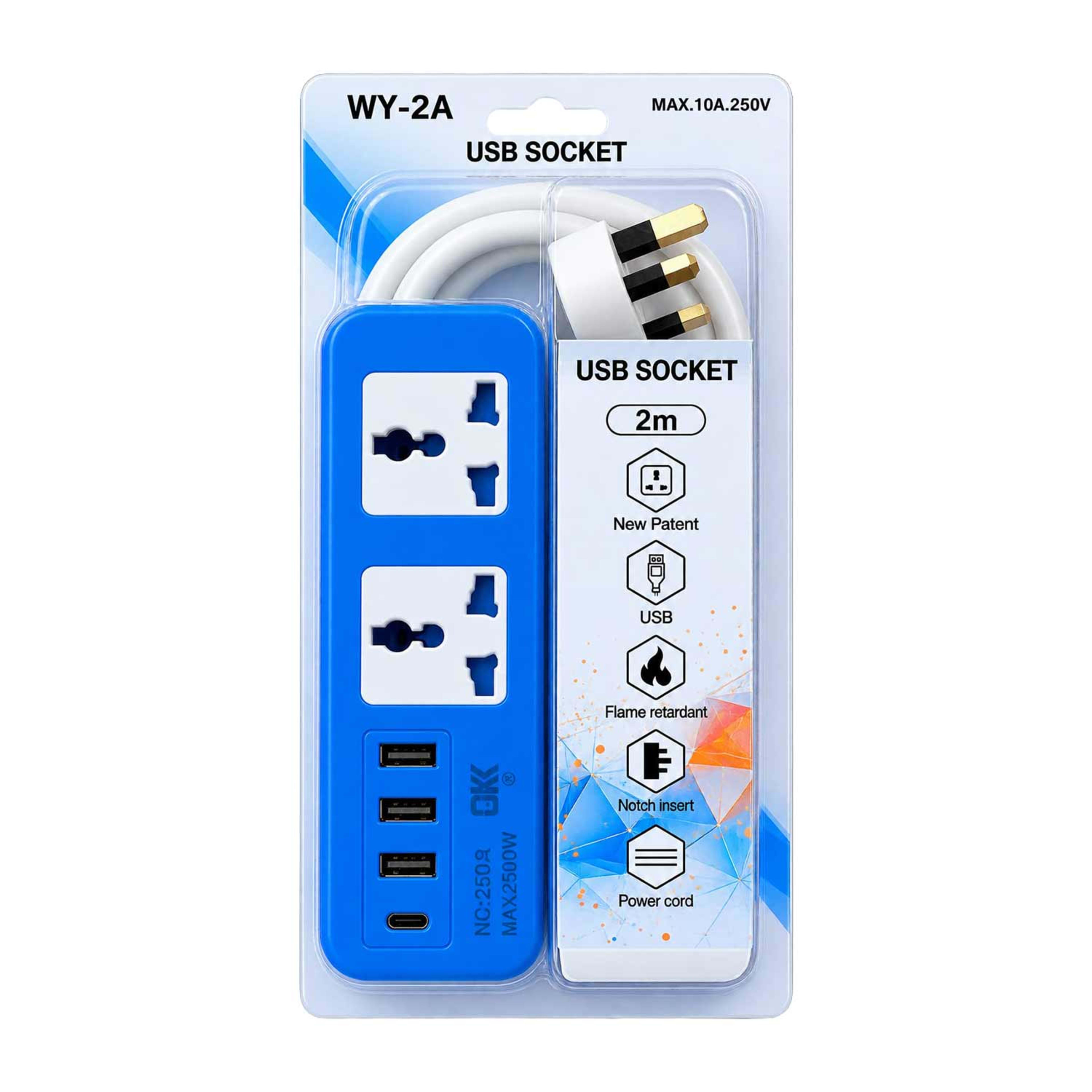 Extension Cord with USB Socket