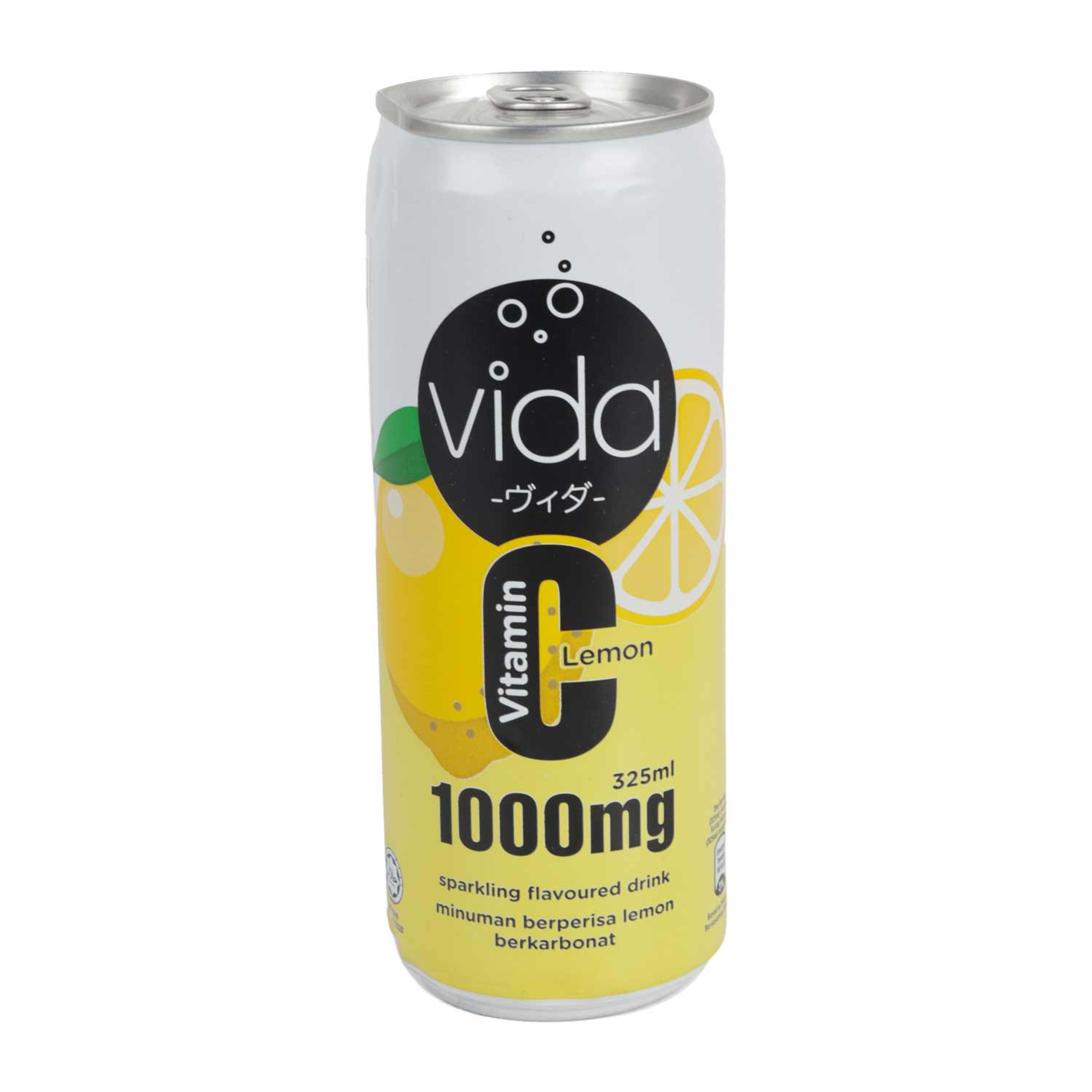 Vida Vitamin C Lemon Sparkling Flavoured Drink 325ml