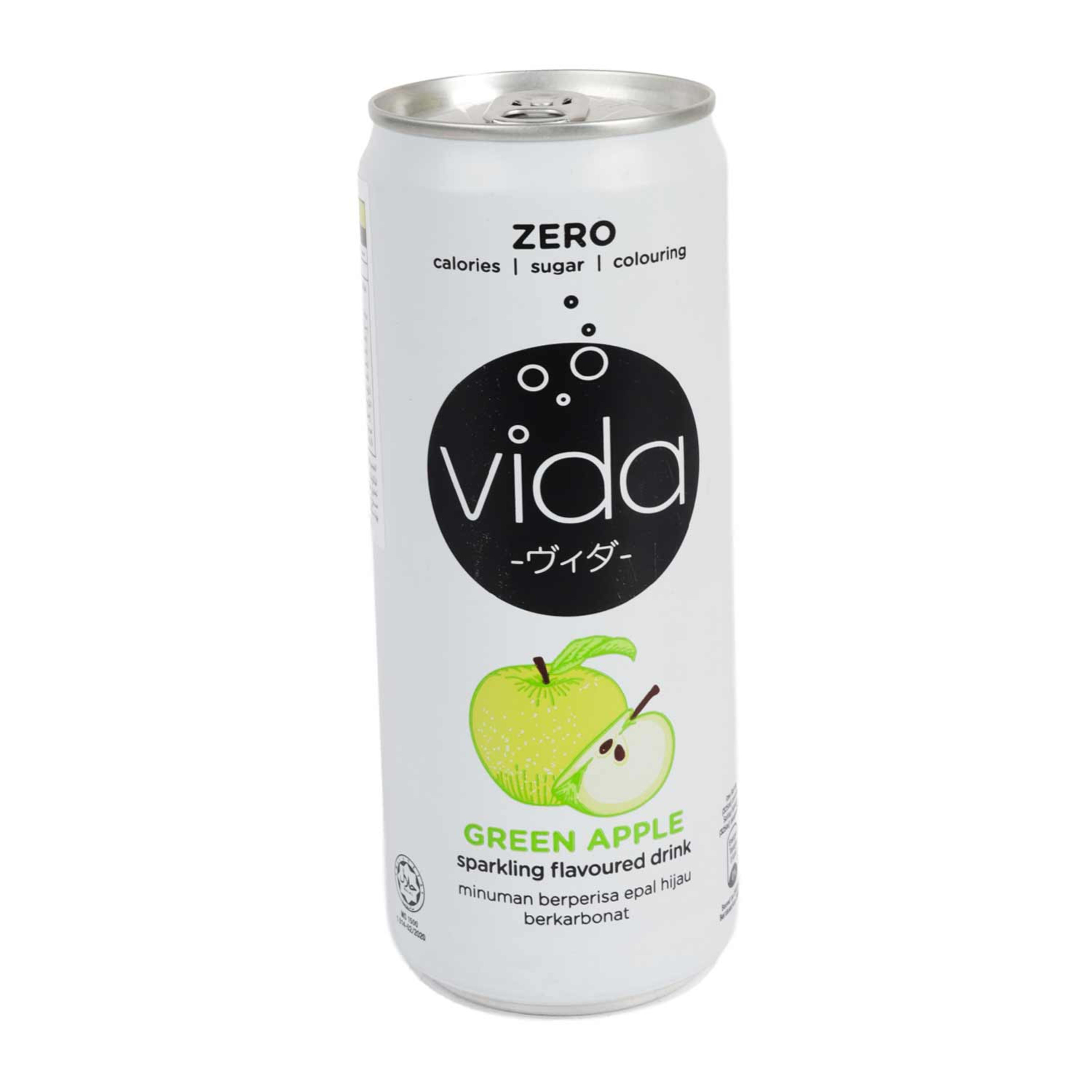 Vida Zero Green Apple Sparkling Flavoured Drink 325ml