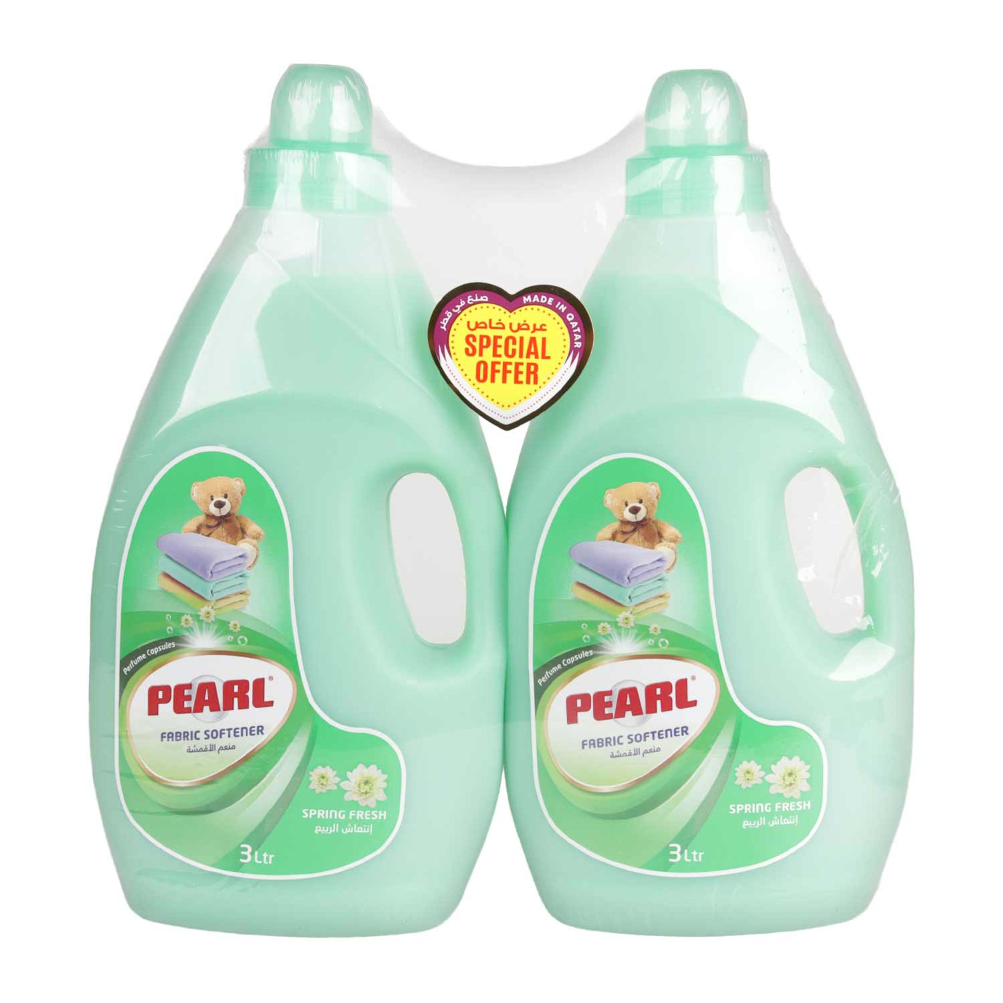 Pearl Fabric Softener Spring Fresh Green 2x3ltr Promo