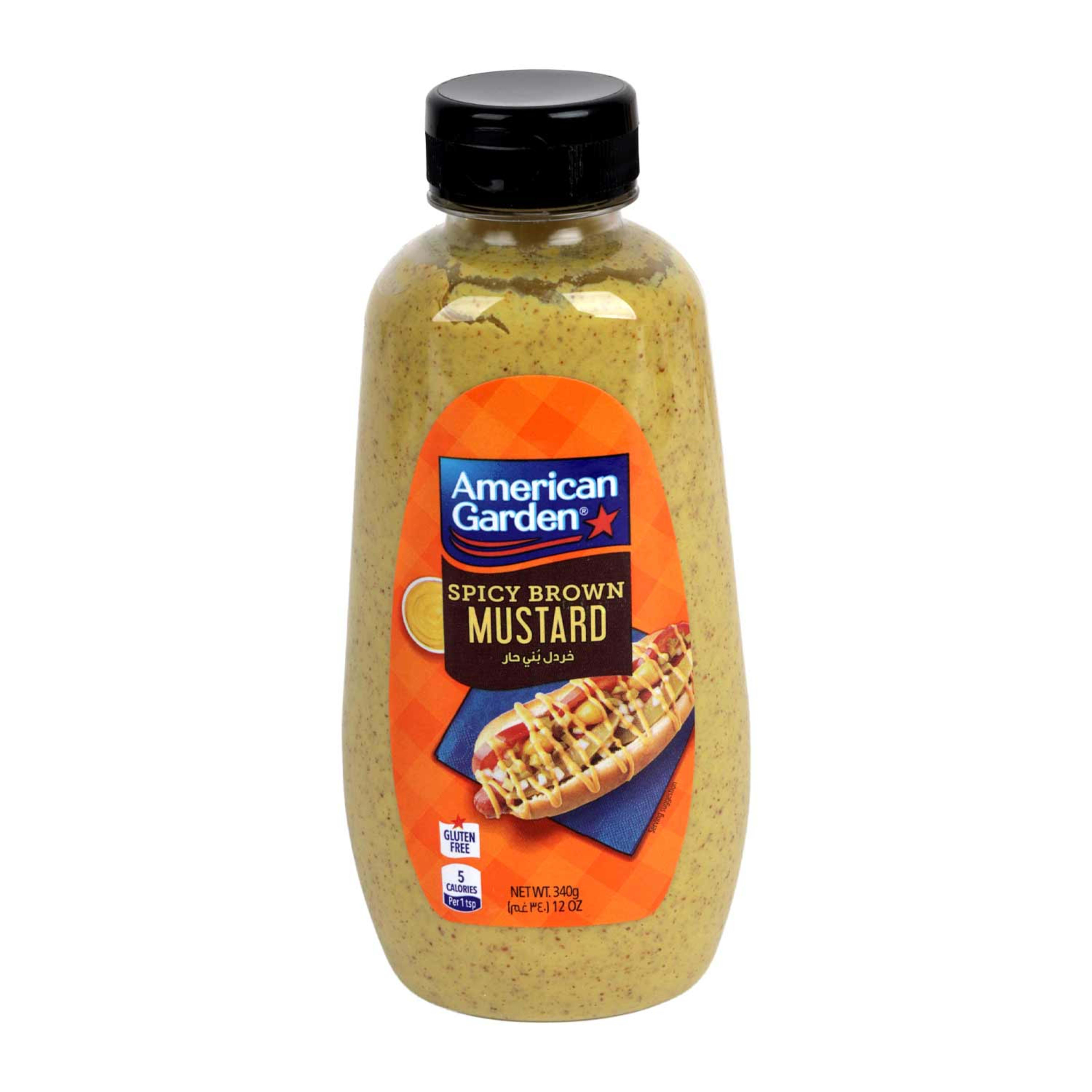 American Garden Mustard Spicy Brown (squeeze) 12oz /340gm