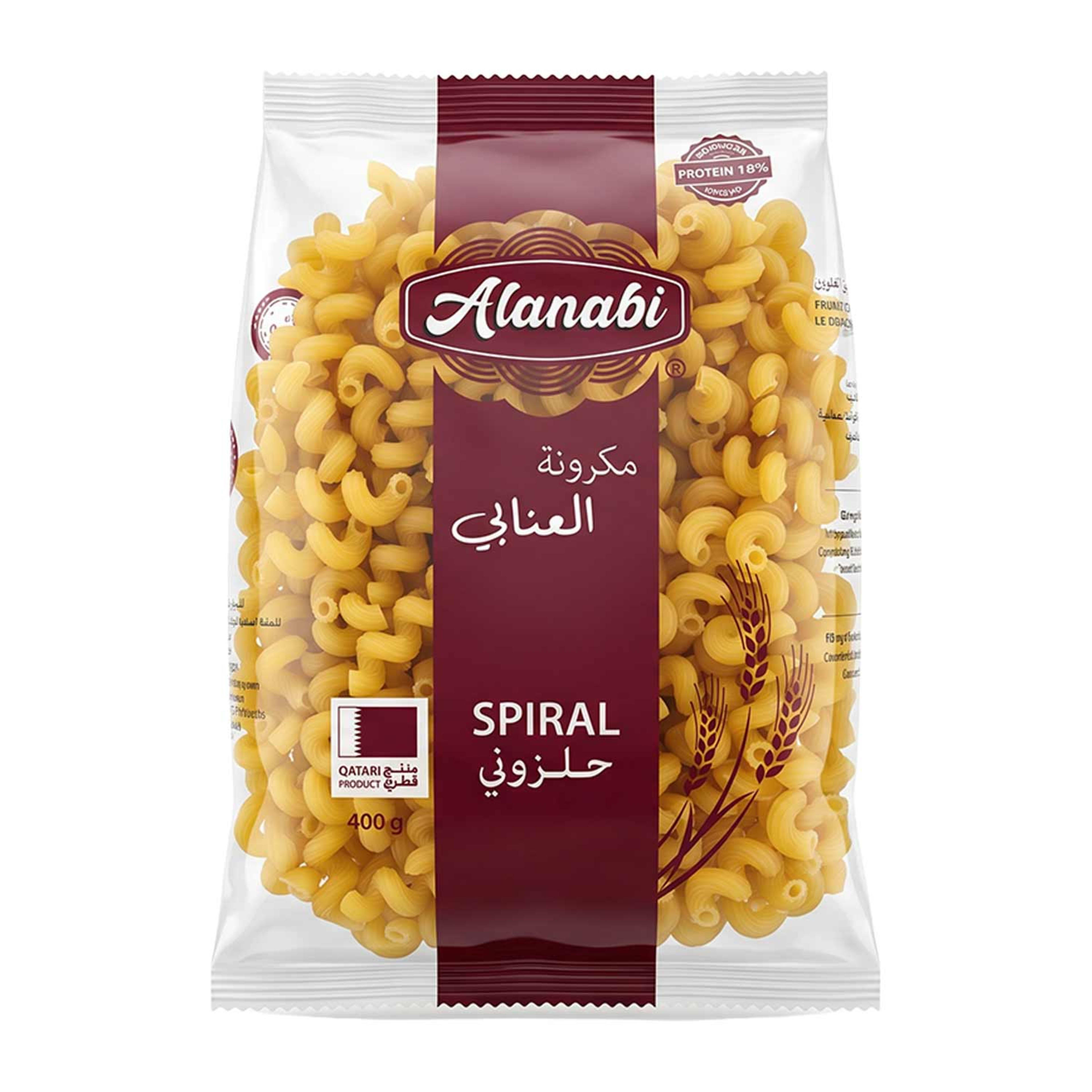 Alanabi Spiral Pasta 400gm