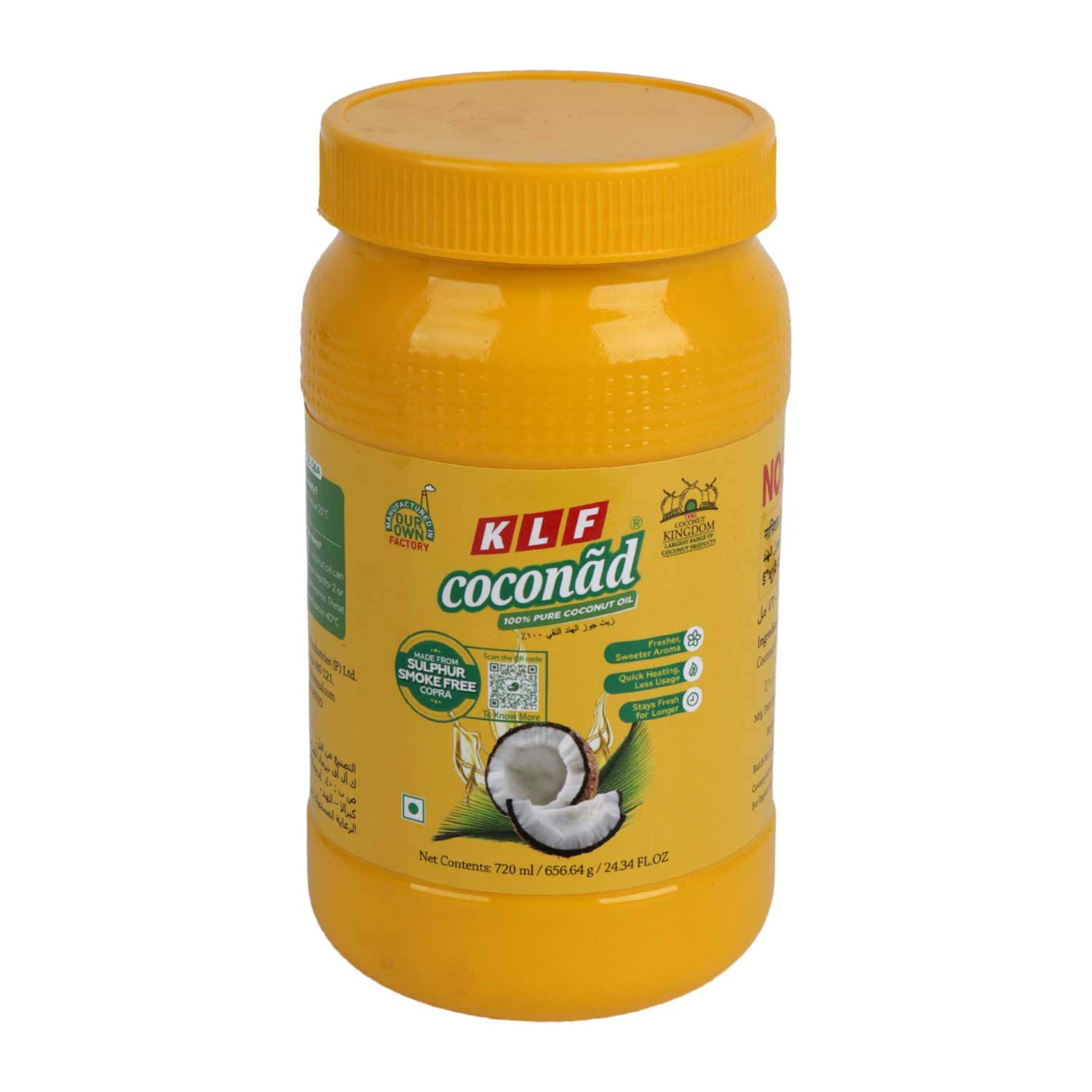 Klf Nirmal 100% Pure Coconut Oil 720ml