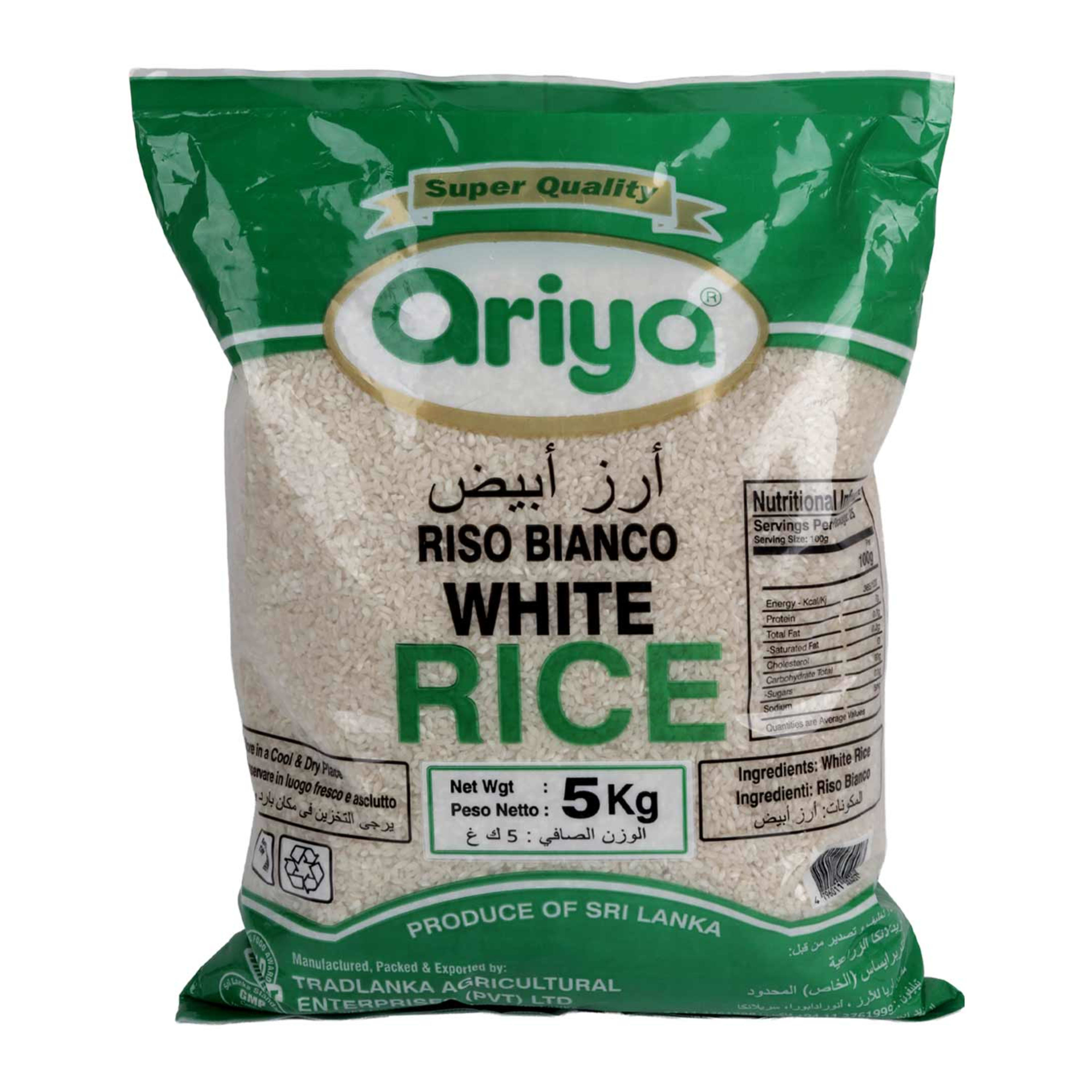 Ariya Riso Bianco White Rice 5kg
