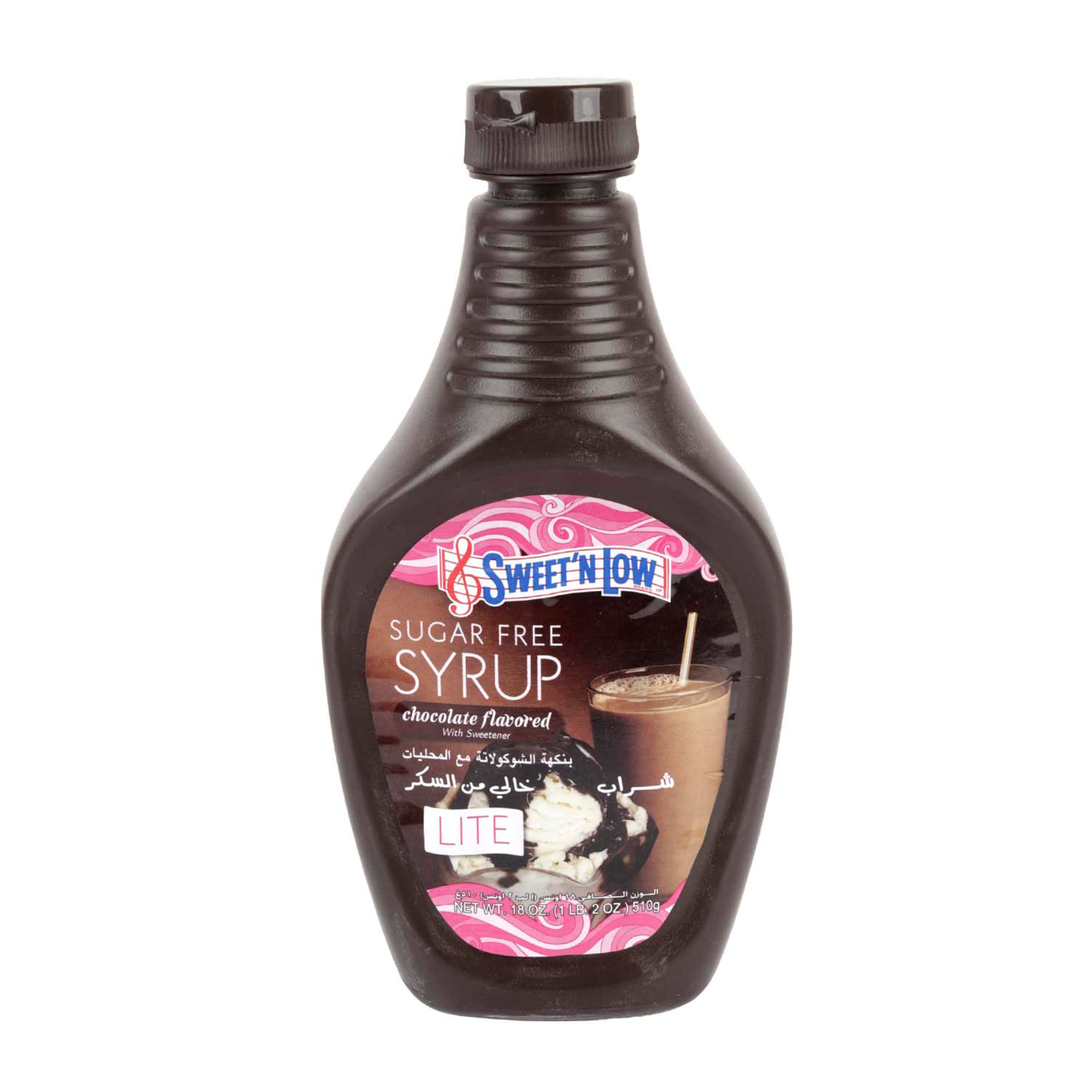 Sweet'n Low Sugar Free Syrup Chocolate Flavored Lite 510gm