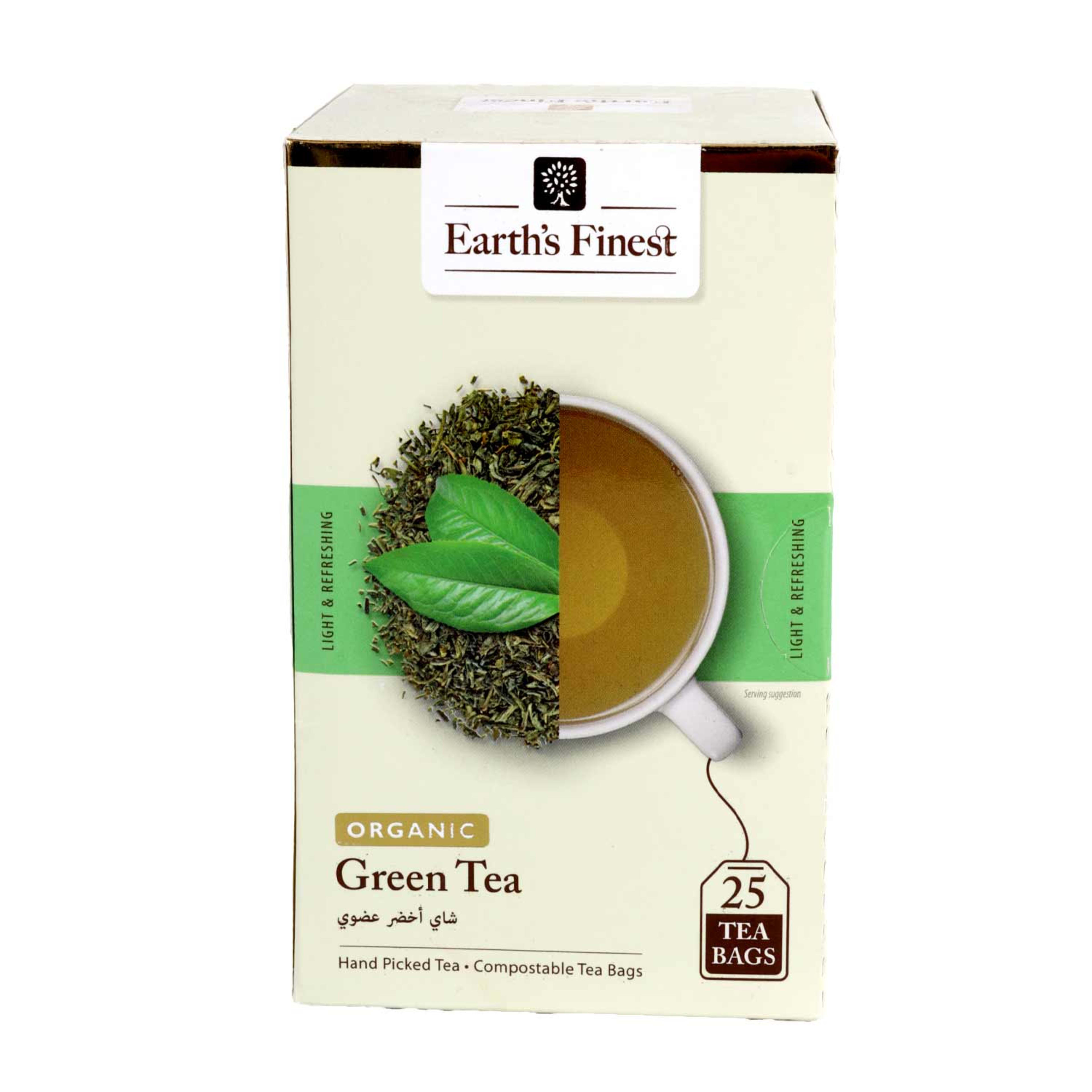 Earth's Finest Organic Green Tea Bags 25pcs 37.5gm