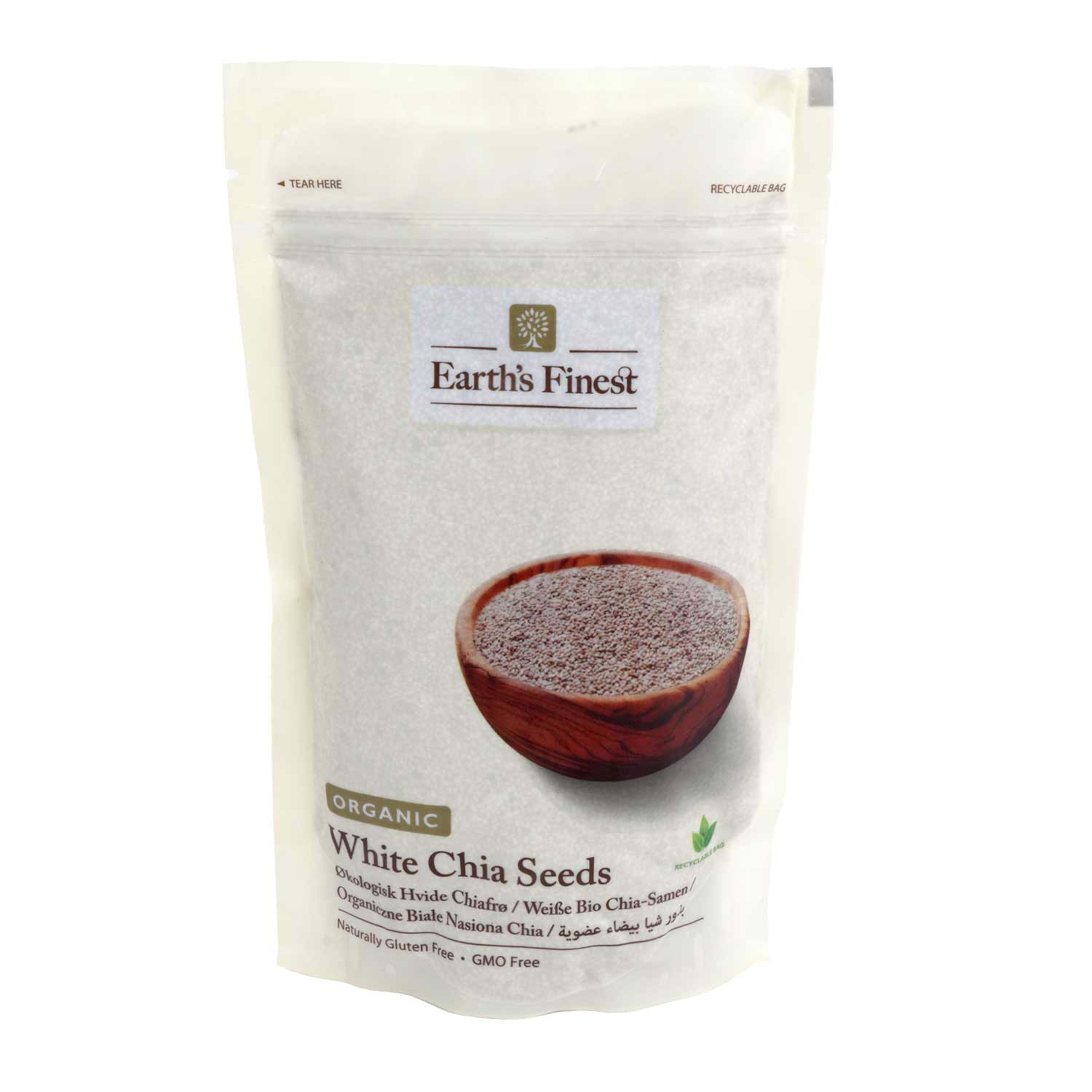 Earth's Finest Organic White Chia Seeds 300gm