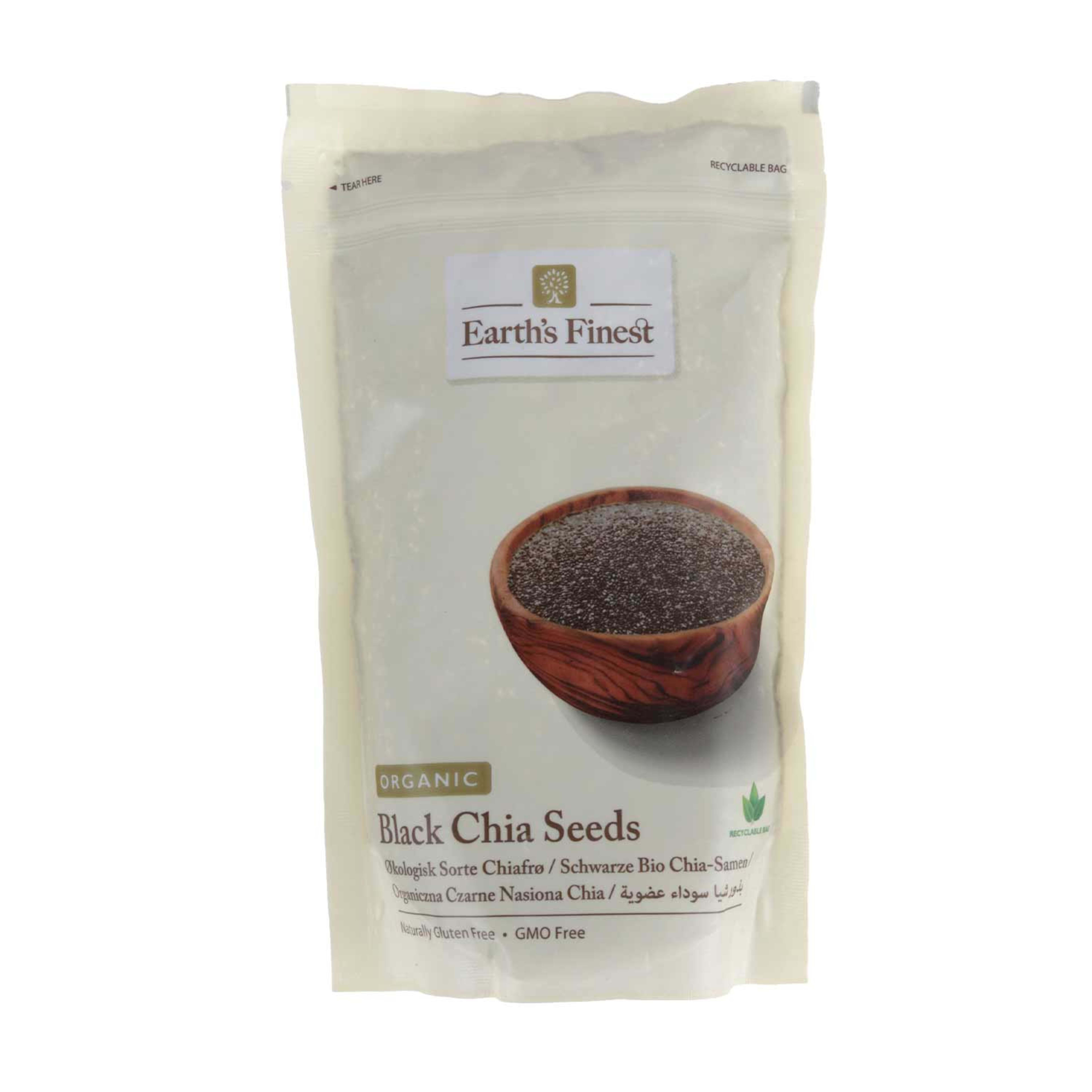 Earth's Finest Organic Black Chia Seeds 300gm