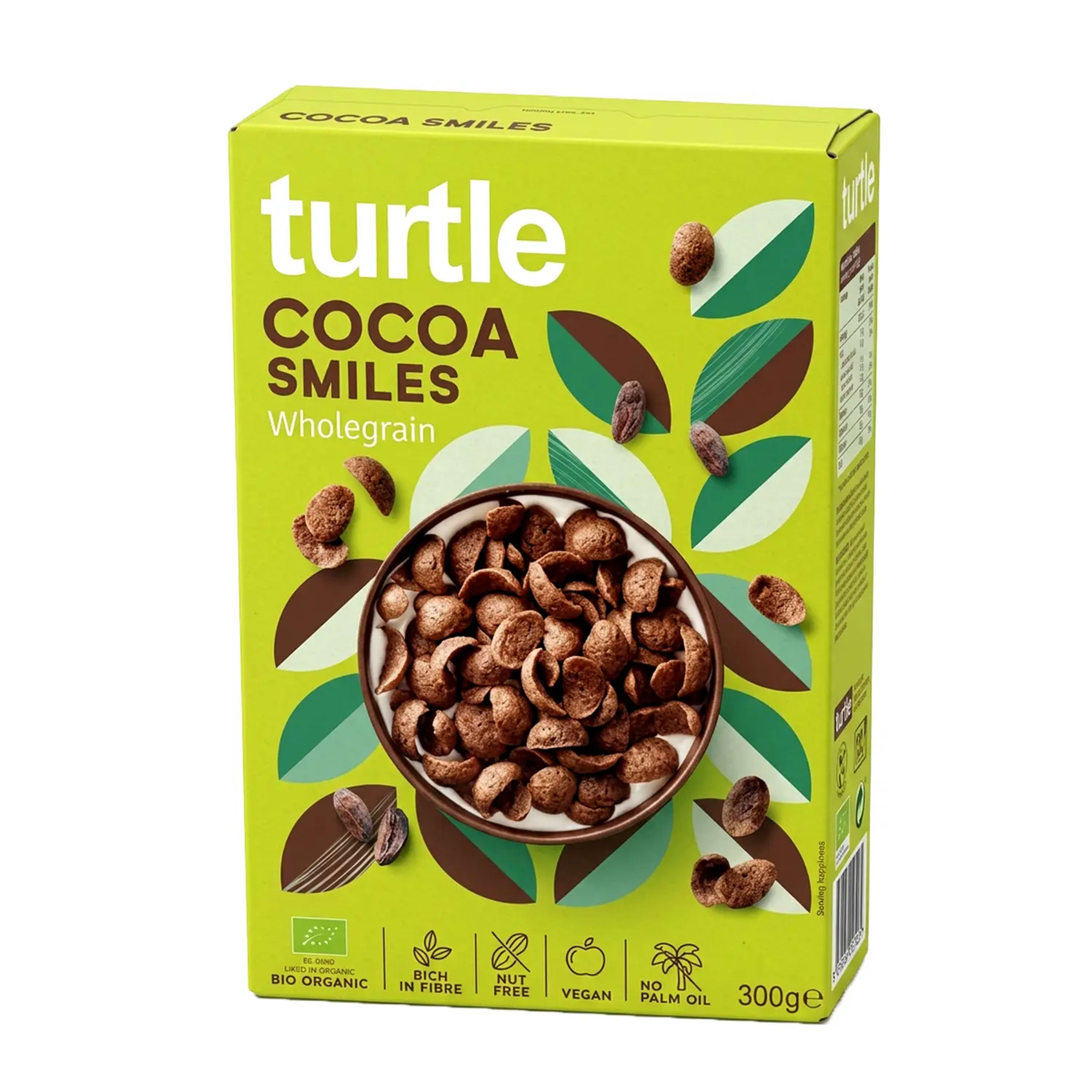 Turtle Organic Cocoa Smiles Wholegrain 300gm
