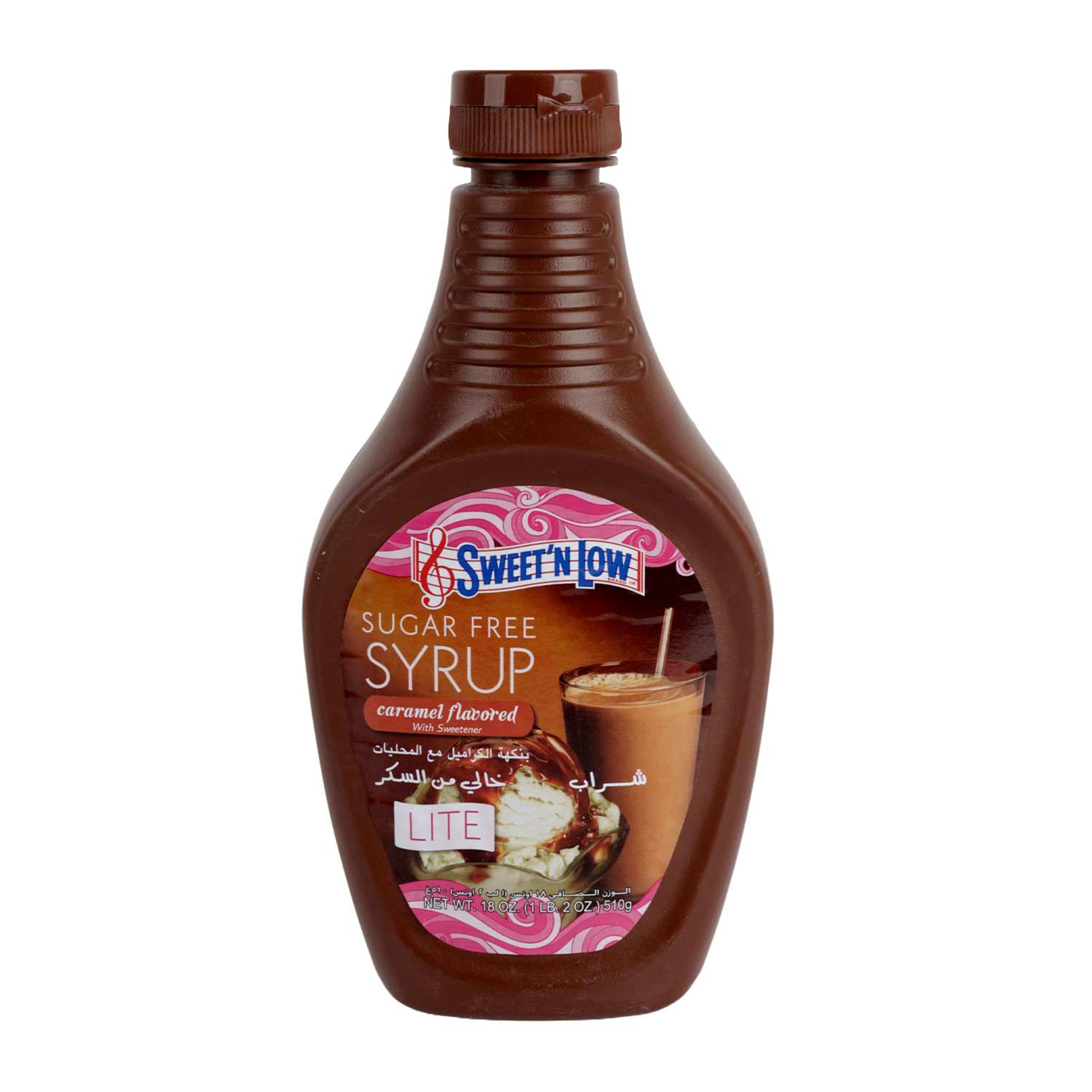 Sweet'n Low Sugar Free Syrup Caramel Flavored Lite 510gm