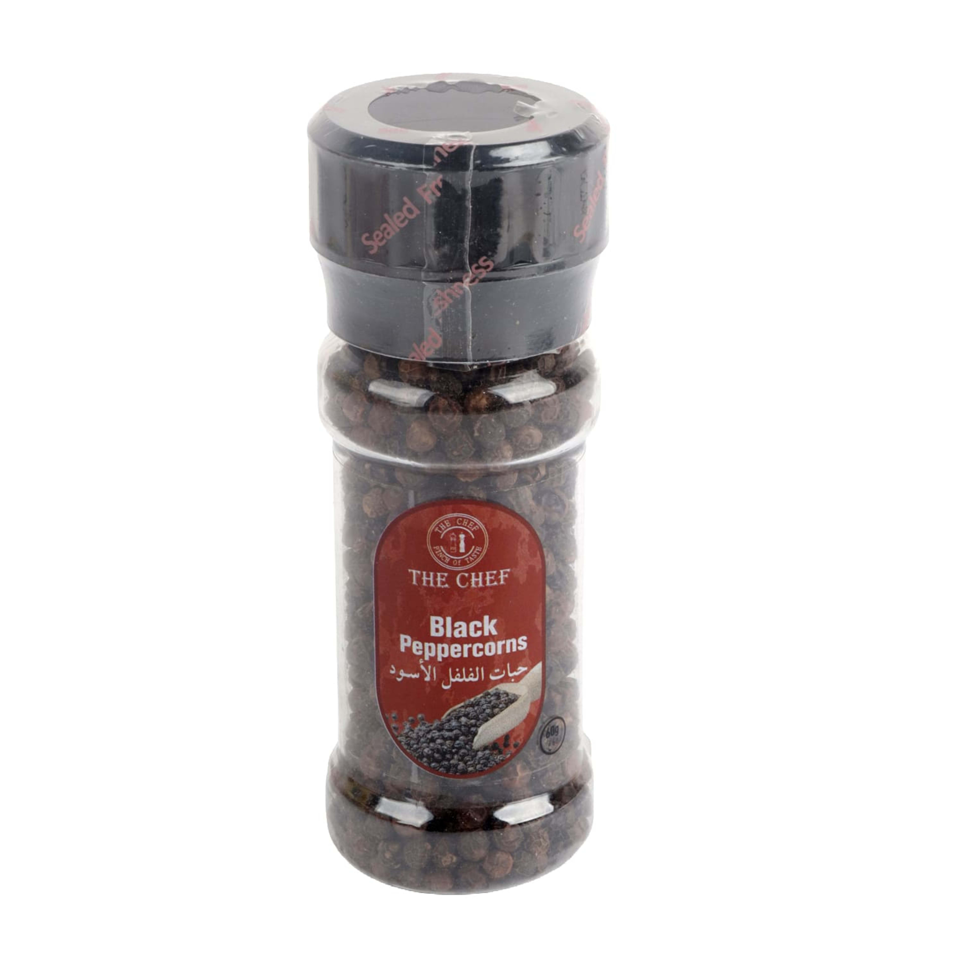 The Chef Black Peppercorns 60gm