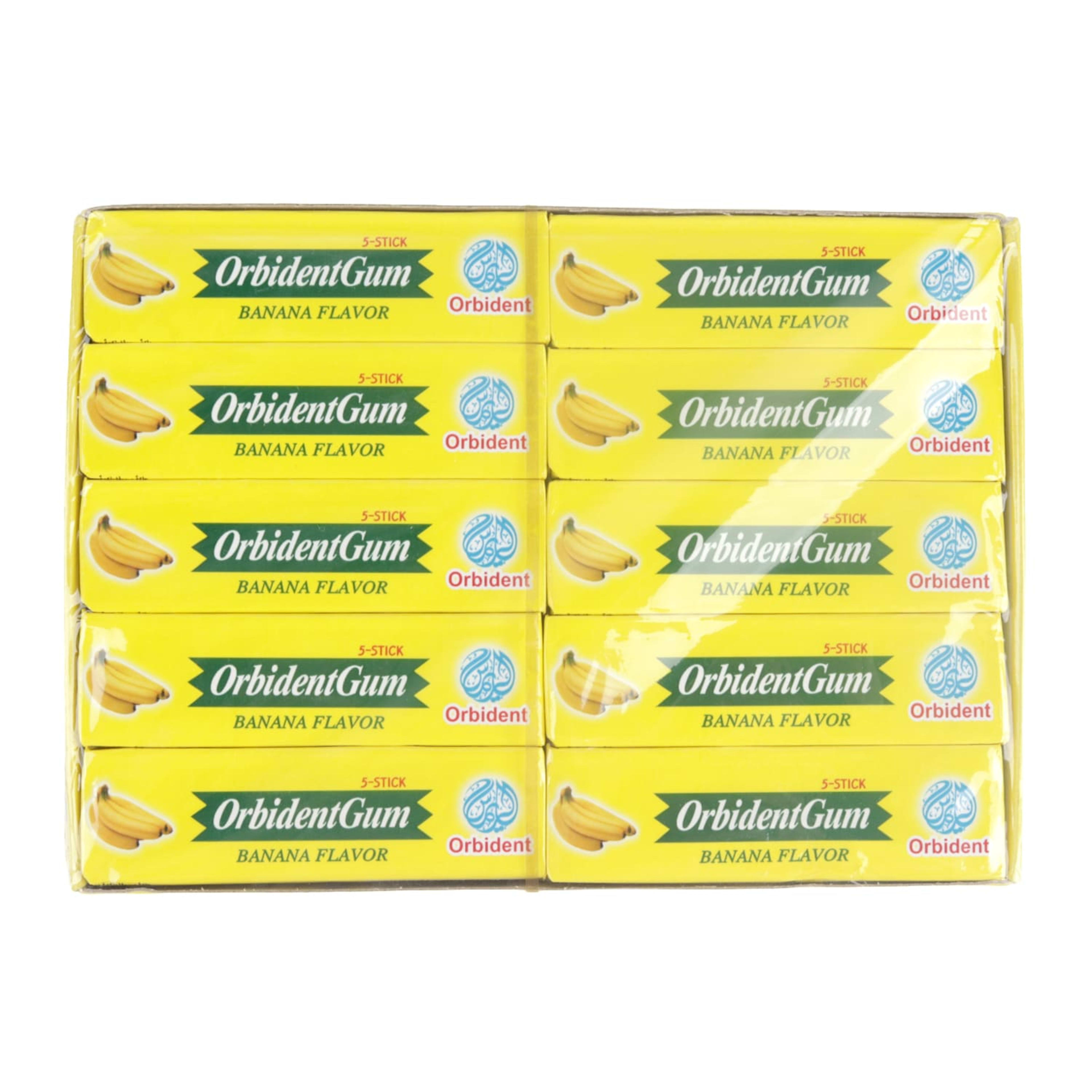 Orbident Gum Banana Flavor 5stick 12.5gm