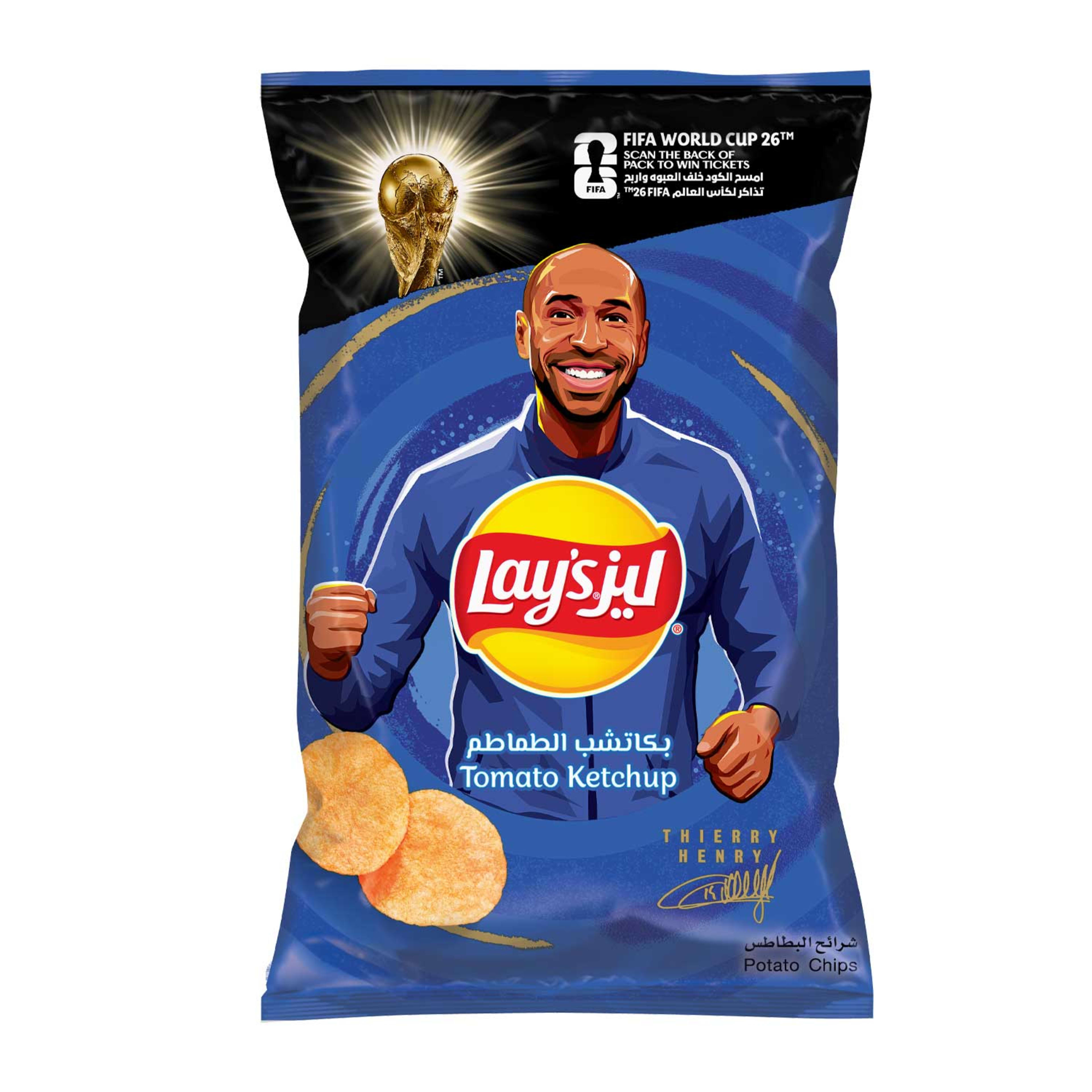Lay's Potato Chips Tomato Ketchup (ksa) 21gm