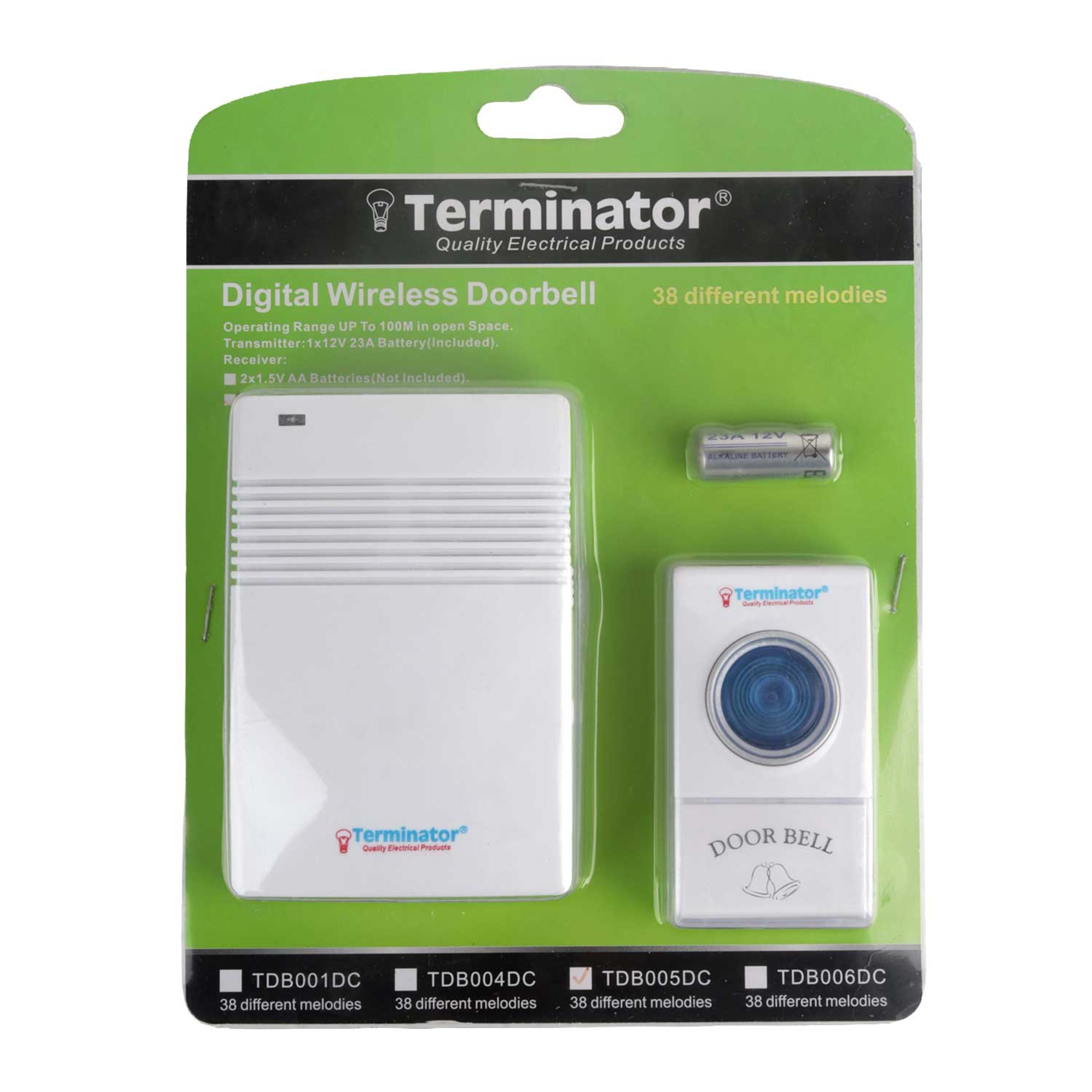 Terminator Digital Wireless Doorbell #tdb005dc